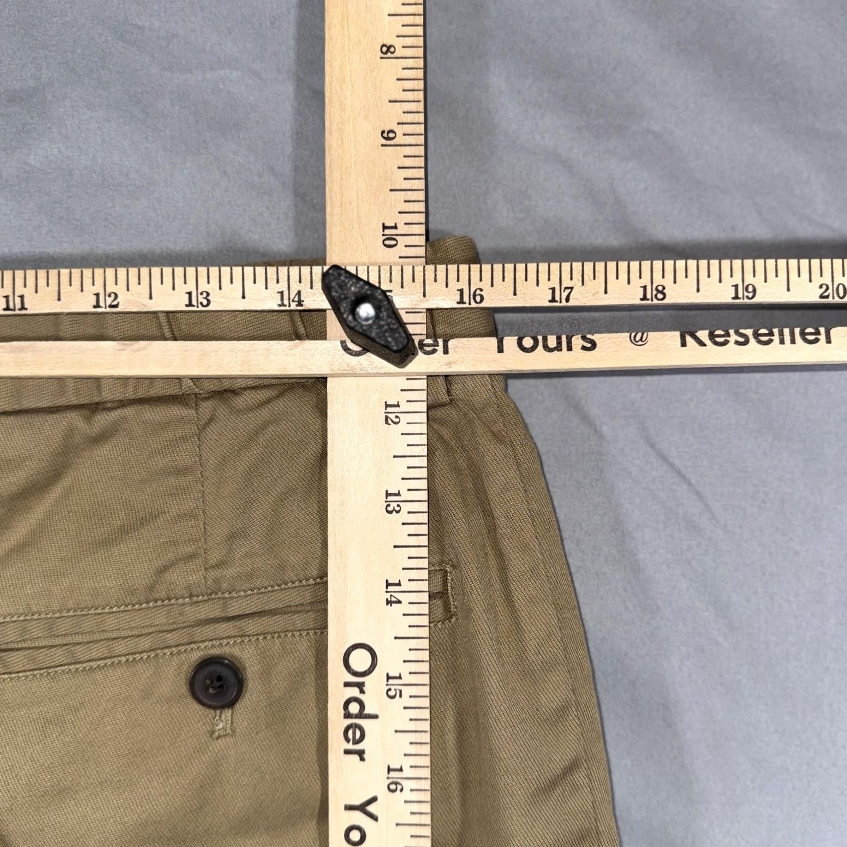 Todd Snyder Todd Snyder Pants Mens Small Beige Elastic Waist Drawstring Cuffed Chino Tapered Size US 29 - 7 Thumbnail