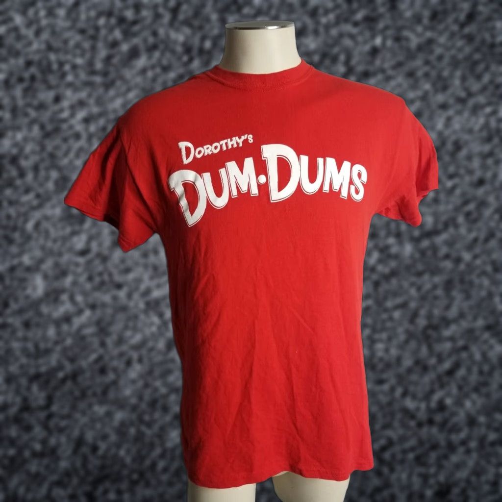 Gildan Gildan Mens T-Shirt Dum Dums Lollipop Double Sided Dream On Suckers Red M Adult Medium Cotton Crew Neck 90s Theme Mens Size US M / EU 48-50 / 2 - 1 Thumbnail