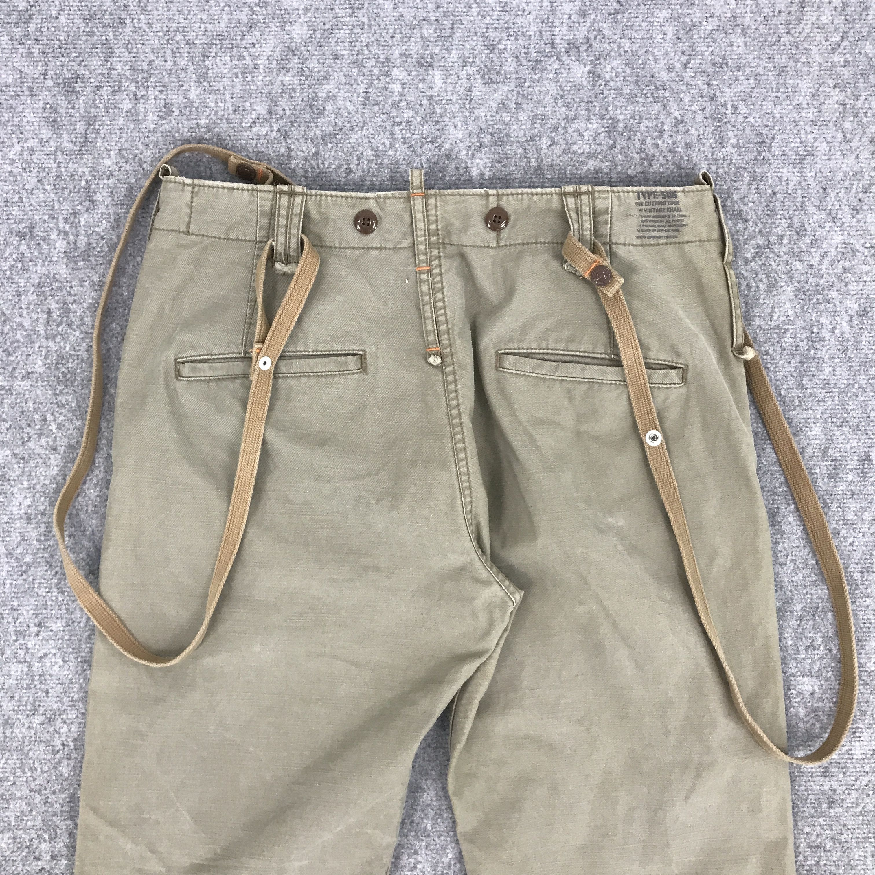 Edwin × Japanese Brand FLARE EDWIN 505 KHAKI BOOTCUT DESIGN PANTS Size US 32 / EU 48 - 5 Thumbnail