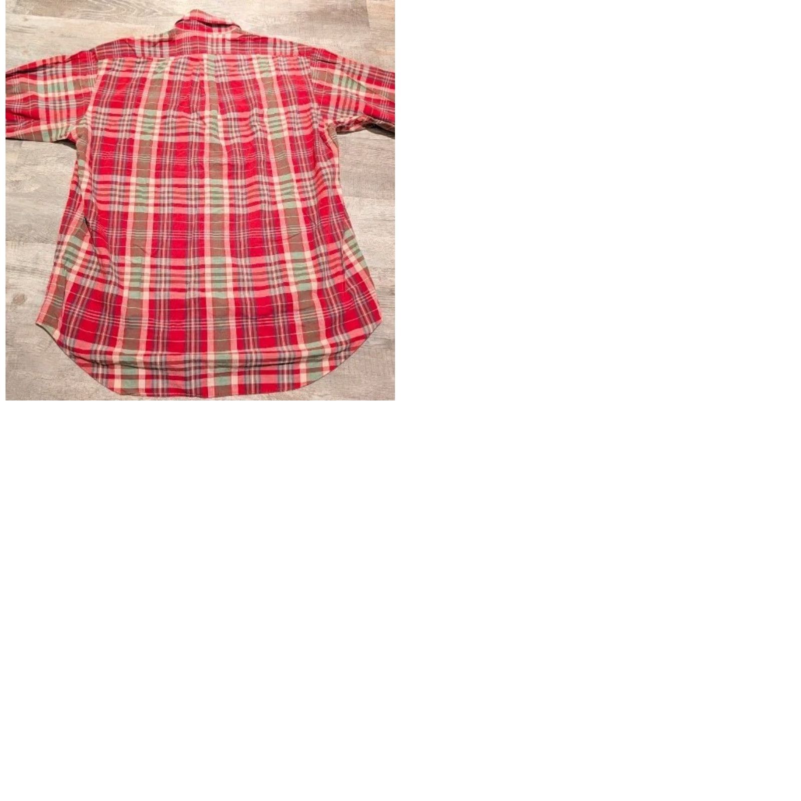 Polo Ralph Lauren VINTAGE Polo Ralph Lauren Shirt Plaid Flannel Button-Down Long Sleeve Large Red 100% Cotton Embroidered Classic Hipster 90s College Casual Mens Size US L / EU 52-54 / 3 - 9 Thumbnail