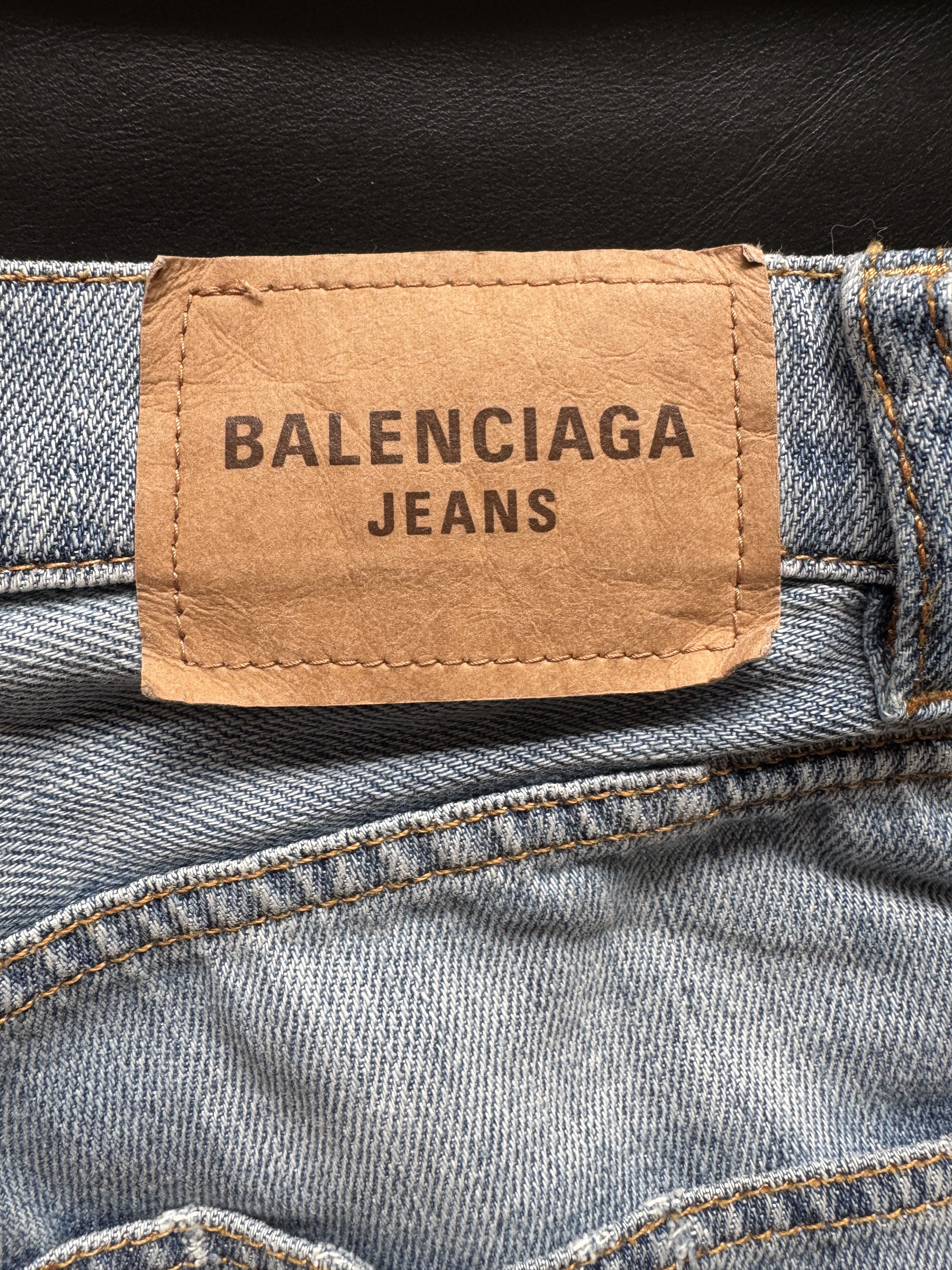 Balenciaga FW21 Afterworld Hybrid Panel Distressed Denim Size US 28 / EU 44 - 10 Thumbnail