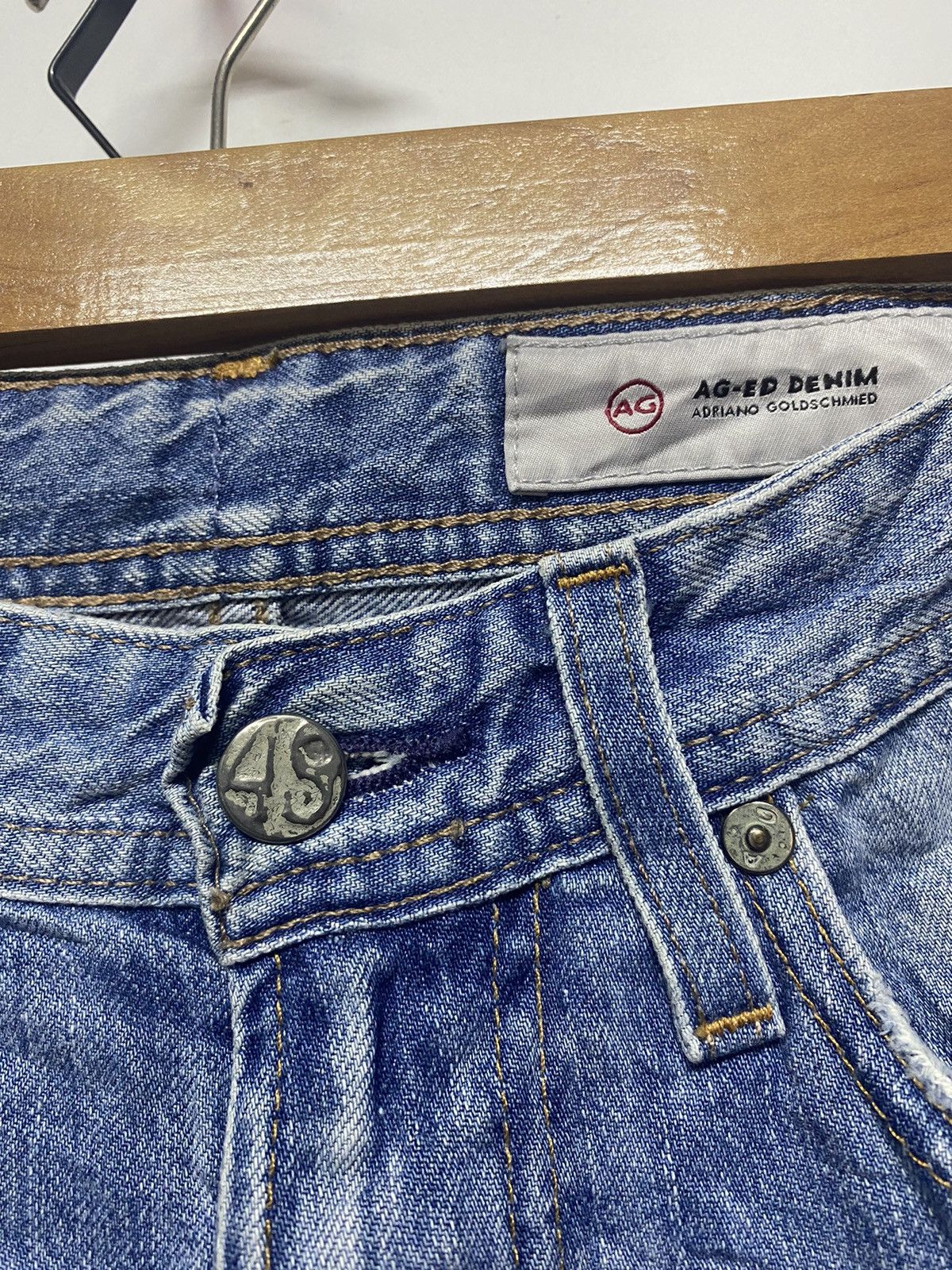 AG Adriano Goldschmied AG Adriano Goldschmied Distressed Denim Jeans Size 30" / US 8 / IT 44 - 7 Thumbnail