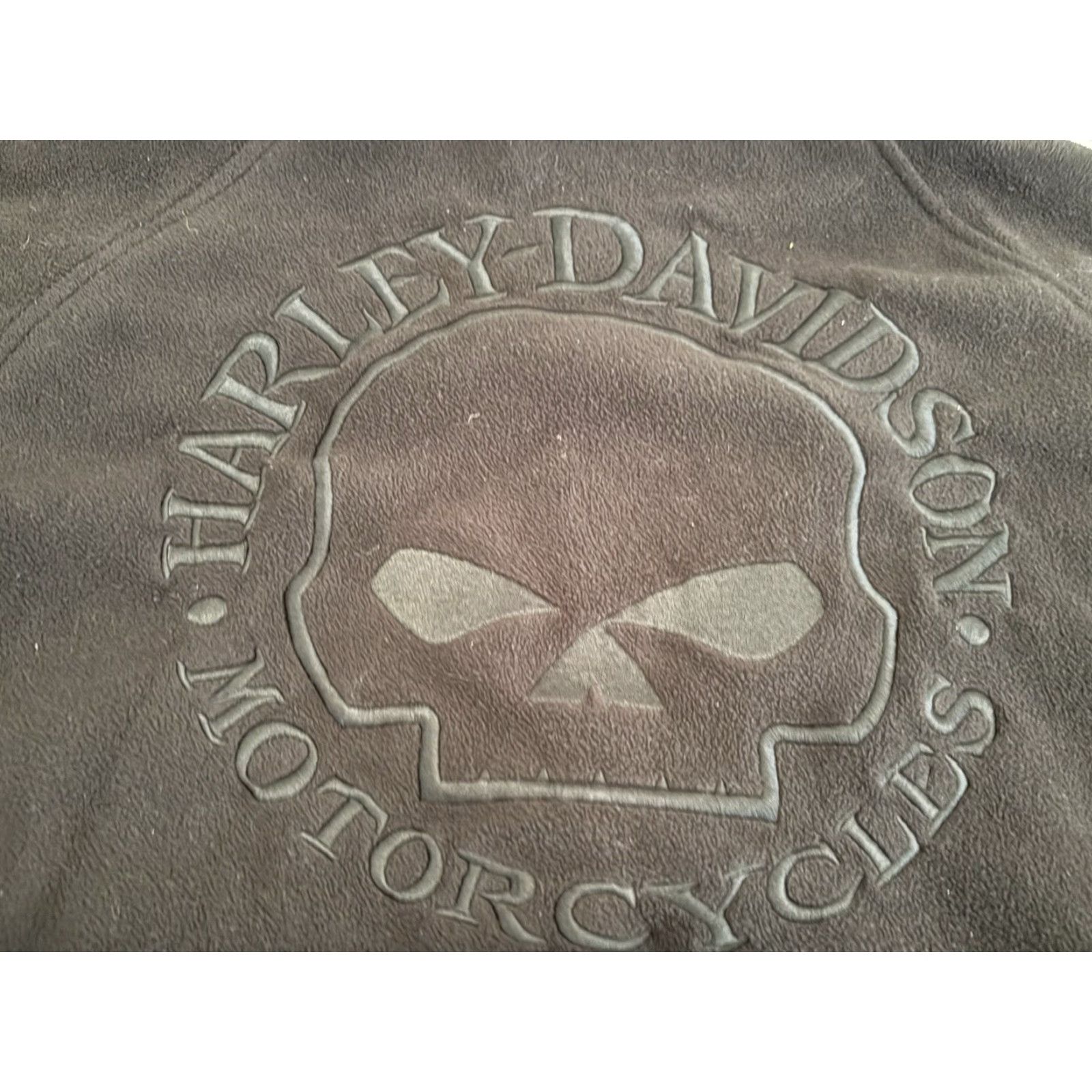 Harley Davidson Harley-Davidson Shirt Jacket Mens Large Tall Fleece Full Zip Black Skull Motorcycle Outdoor Size US L / EU 52-54 / 3 - 2 Thumbnail