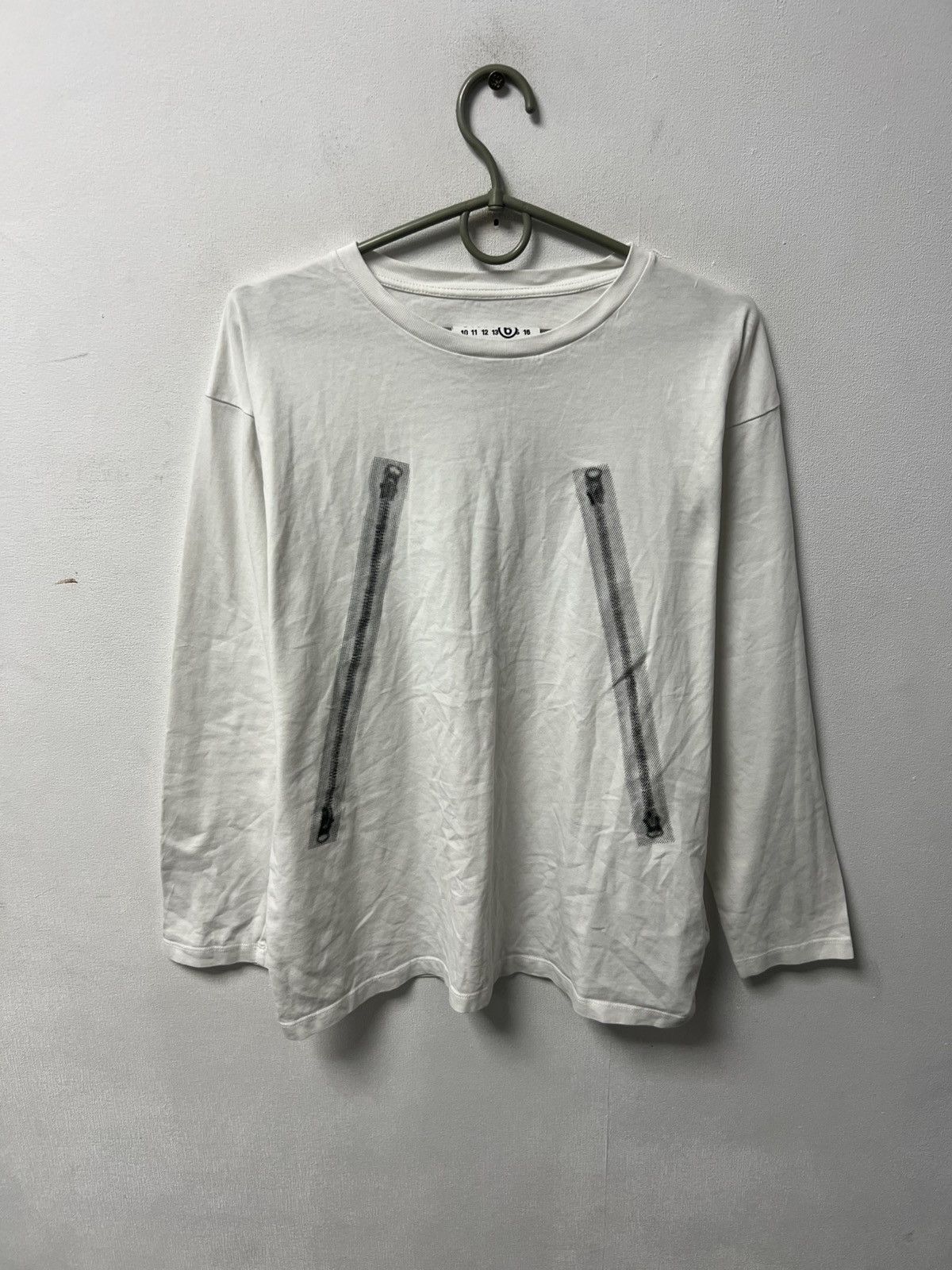 Maison Margiela Maison Margiela Longsleeve Mens White Big Logo Size S Size US S / EU 44-46 / 1 - 1 Thumbnail