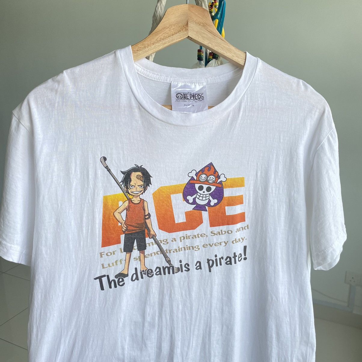 One Piece Vintage Y2K One Piece ACE ERD JAPAN ANIME TEE Size US M / EU 48-50 / 2 - 1 Thumbnail
