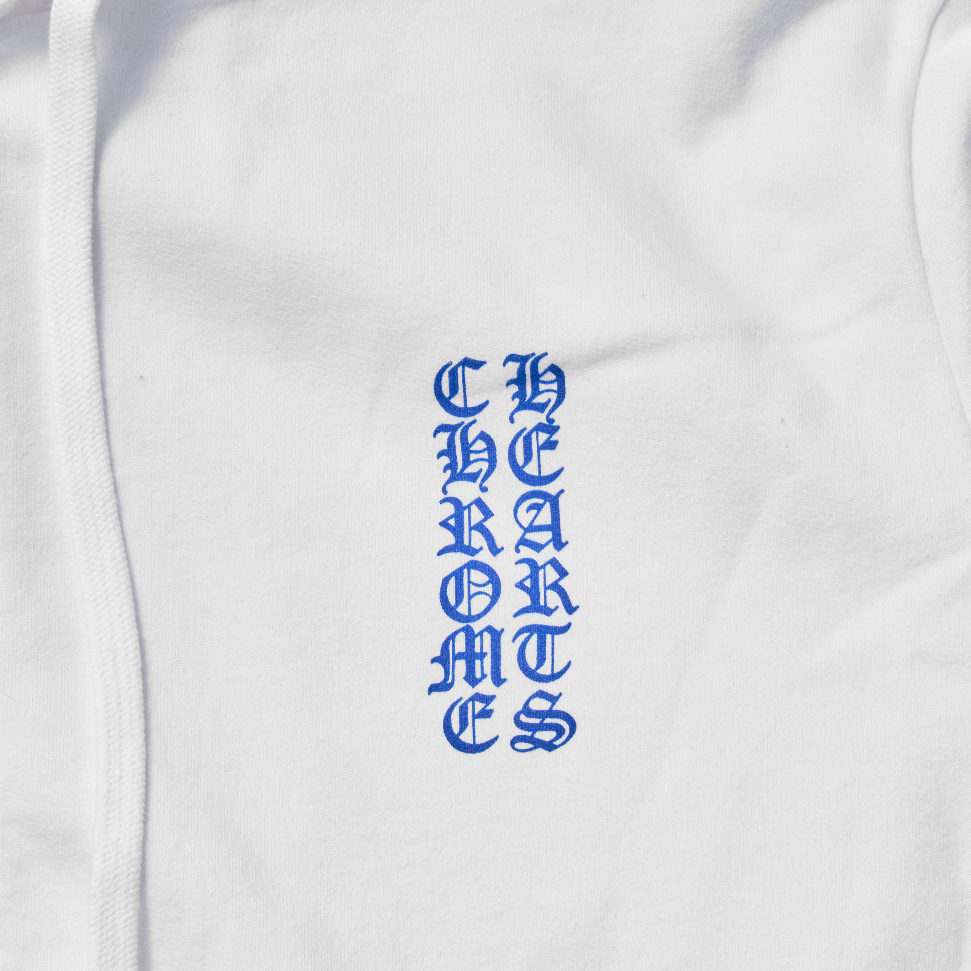 Chrome Hearts CHROME HEARTS FLEECE ZIP BLUE PRINT HOODIE WHITE Size US M / EU 48-50 / 2 - 6 Thumbnail