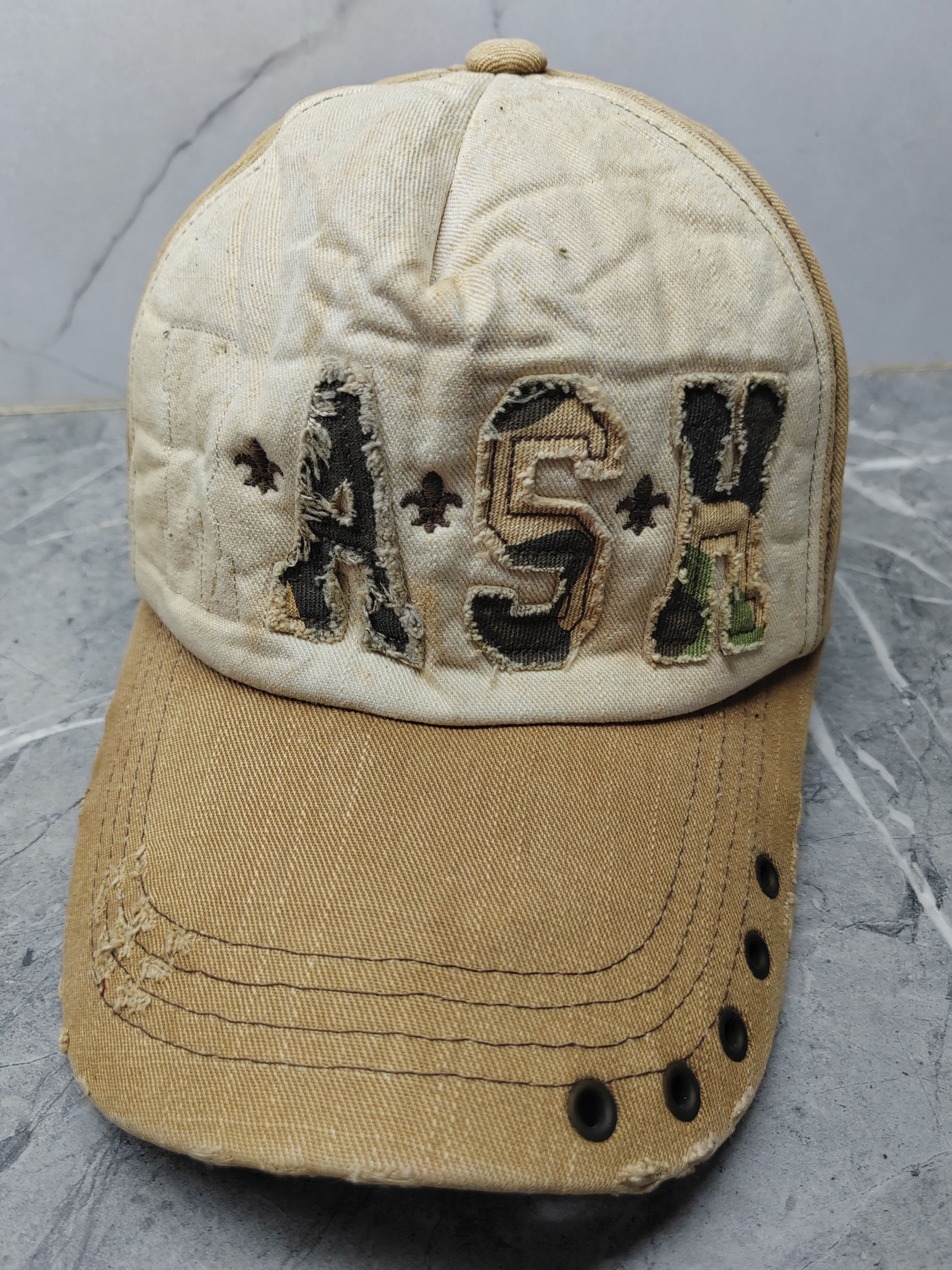 Japanese Brand Vintage Rash Distressed Style Cap Hat Size ONE SIZE - 1 Thumbnail