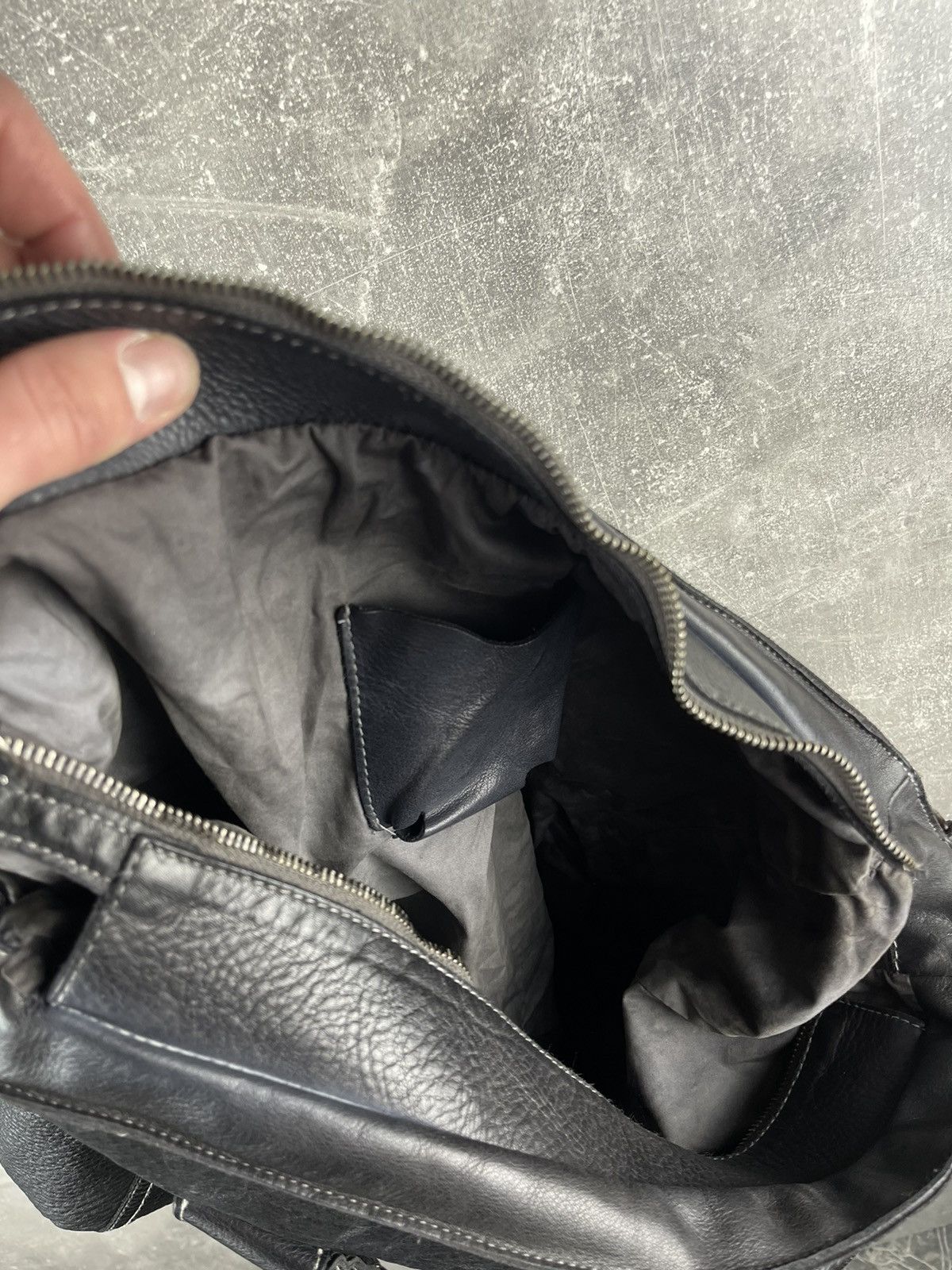 Other Avant Garde Hobo Minimalist Italian Leather Tote Bag Black Size ONE SIZE - 10 Thumbnail