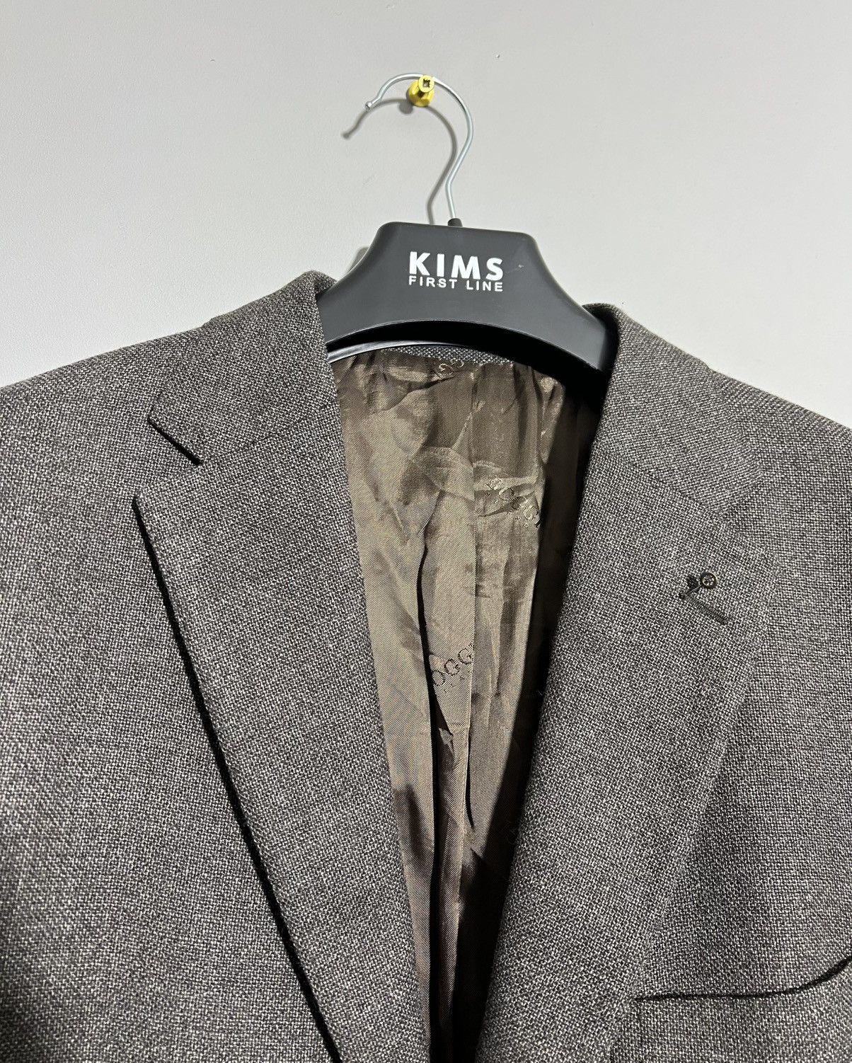 Boggi Boggi Milano Brown Gray Blazer Two Button Classic Jacket Size US XL / EU 56 / 4 - 5 Thumbnail
