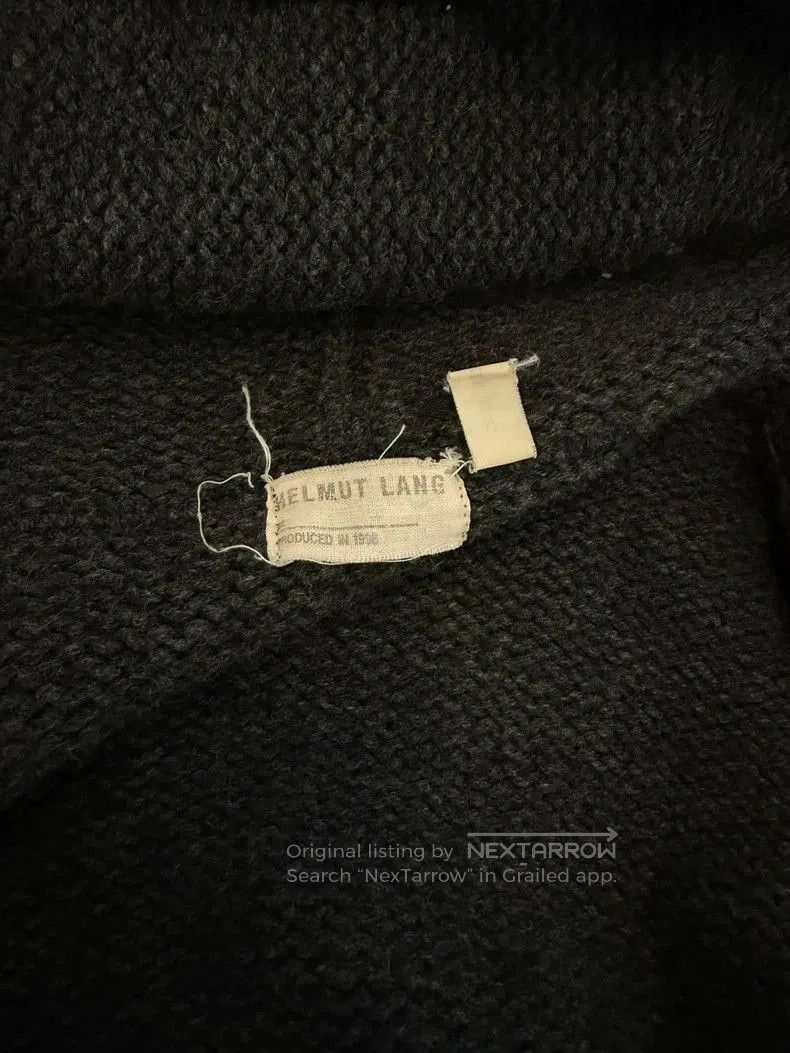 Helmut Lang Helmut Lang 98AW Wool Zip Hoodie. Size US S / EU 44-46 / 1 - 3 Thumbnail