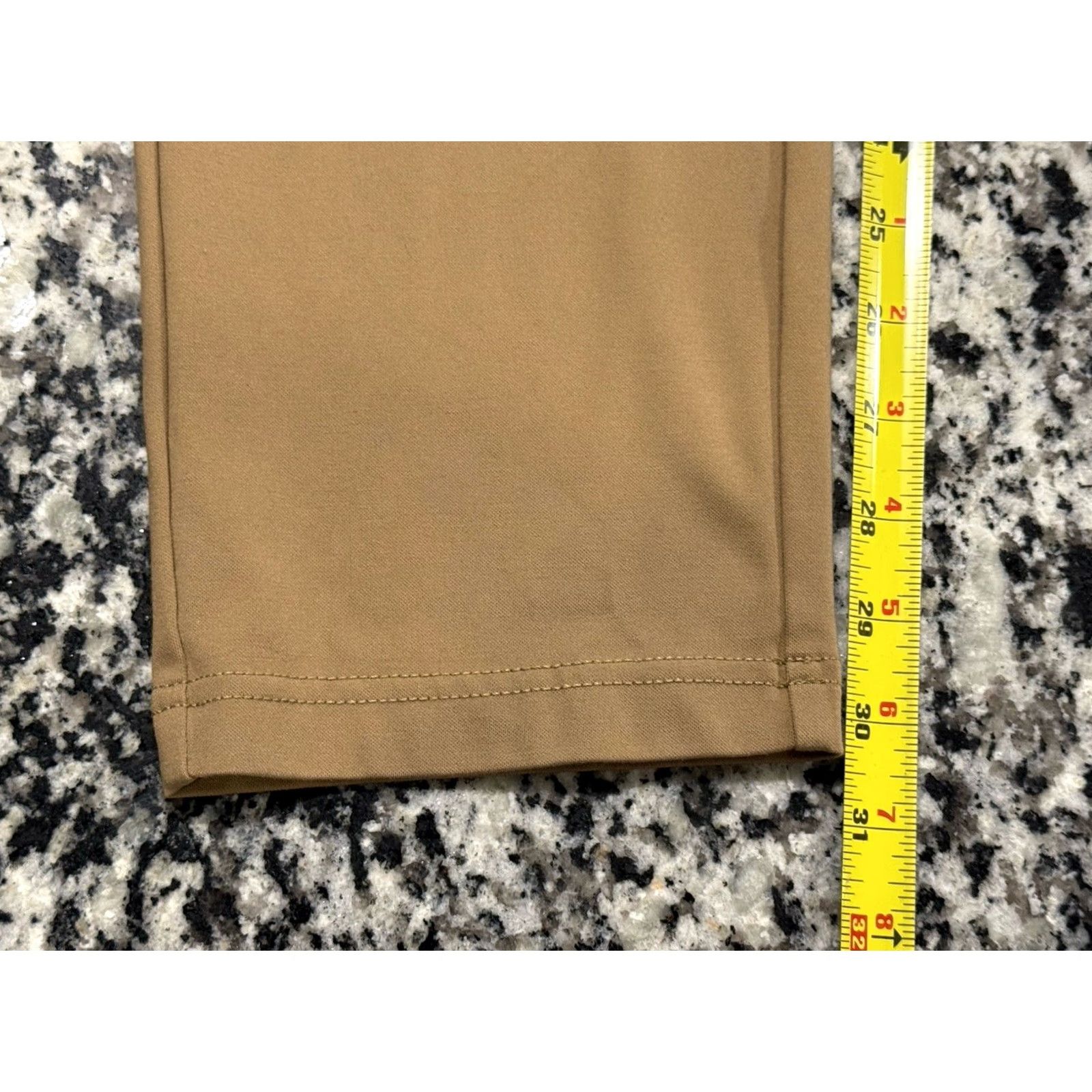 Vintage BYLT Everyday 2.0 Pants Mens 33x30 Slim Fit Performance Stretch Zip Pocket Brown Beige Chino Straight Leg 30 Inseam Modern Casual Mens Size US 36 / EU 52 - 2 Thumbnail