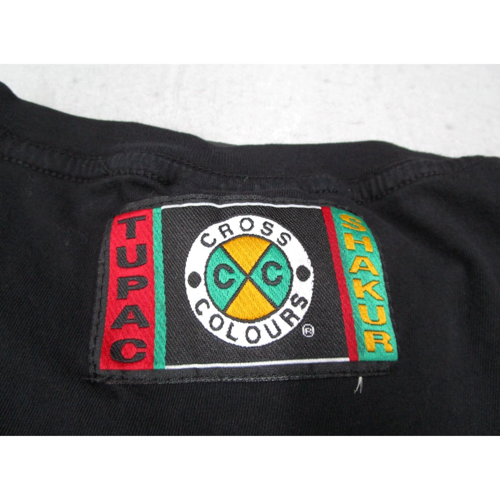 Vintage Cross Colours Long Sleeve Shirt Mens Large Black Tupac Shakur All Eyez On Me Graphic Tee Hip Hop Size US L / EU 52-54 / 3 - 4 Thumbnail