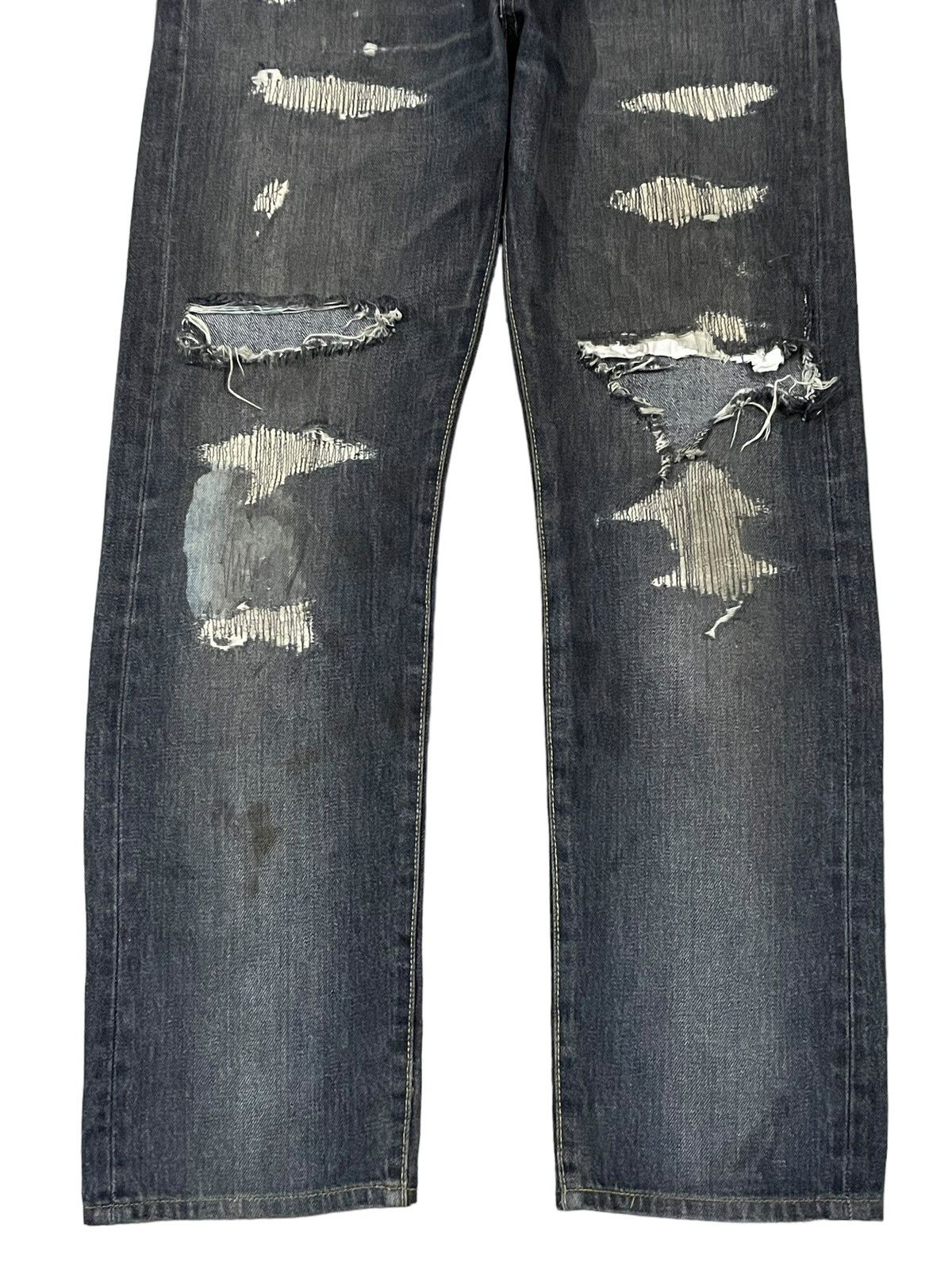 Bottega Veneta Vtg Dartin Bonaparto GreyWash Undercover Style Destroy Jeans Size US 30 / EU 46 - 5 Thumbnail