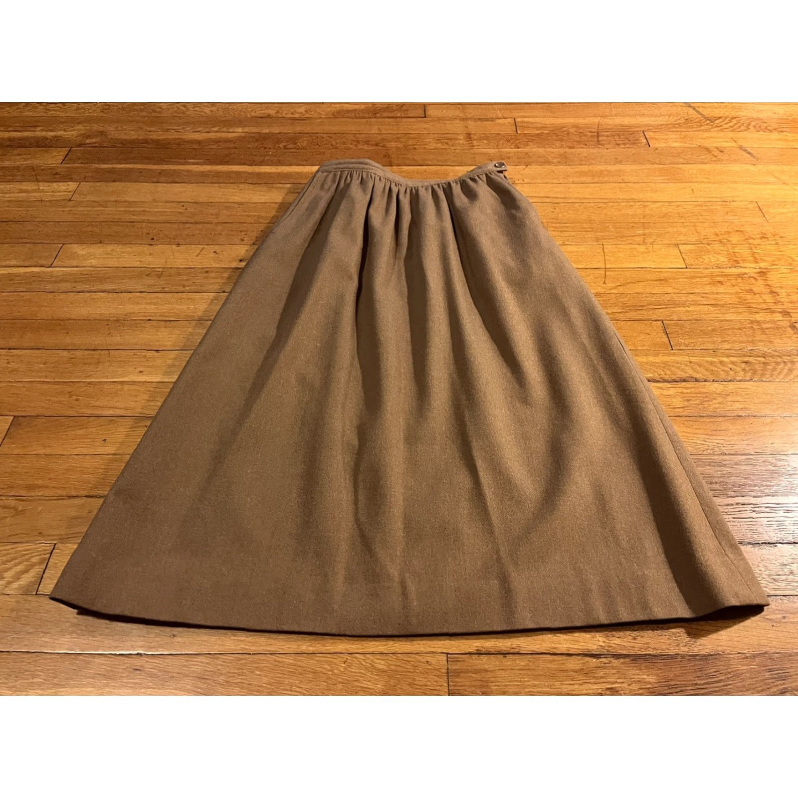 Pendleton VINTAGE Pendleton Wool Pencil Skirt Women’s 10 Brown 60s 1960s Secretary/Geek Mens Girls Womens Hors Size 32" / US 10 / IT 46 - 2 Thumbnail