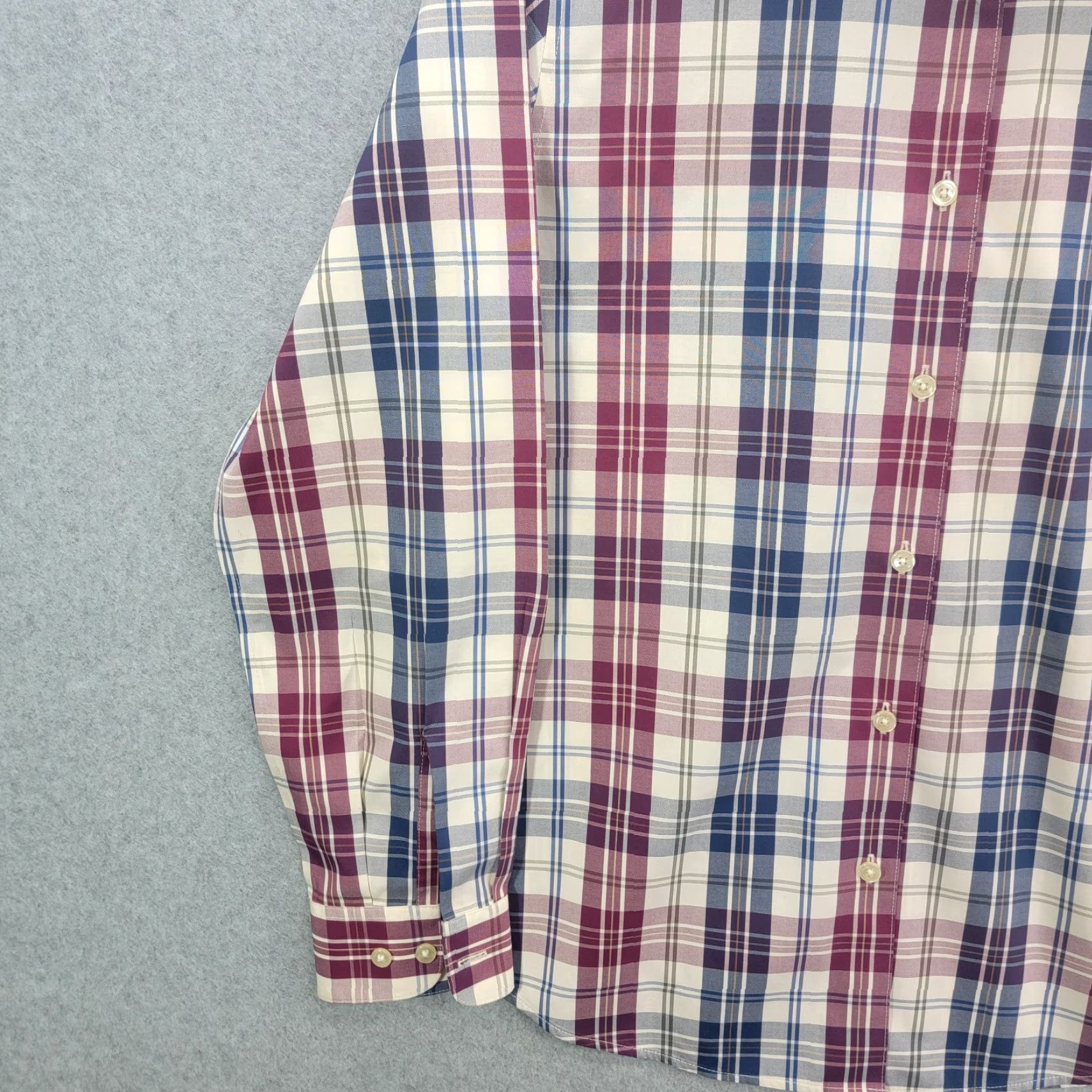 Orvis Orvis Shirt womens Size 10 Long Sleeve Wrinkle Free Cotton Tartan Plaid Button Size L / US 10 / IT 46 - 4 Thumbnail