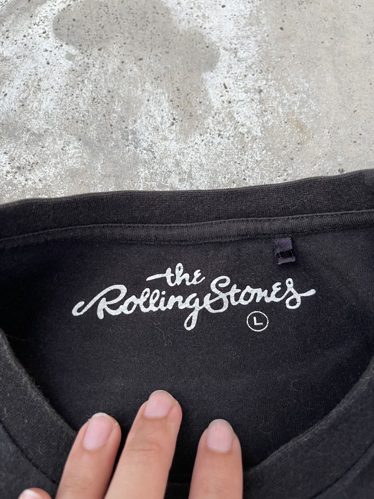 The Rolling Stones × Vintage Vintage Y2K Band Rolling Stones Big Logo Rock T-Shirt Size US L / EU 52-54 / 3 - 7 Thumbnail