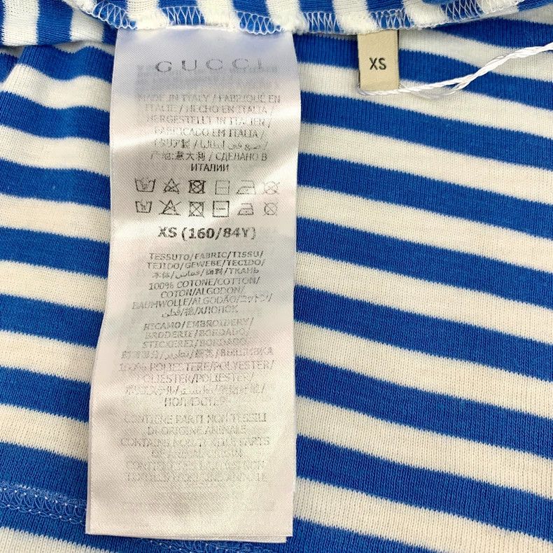 Gucci Gucci Color-blocked striped anchor letter embroidery cotto Size US XS / EU 42 / 0 - 6 Thumbnail