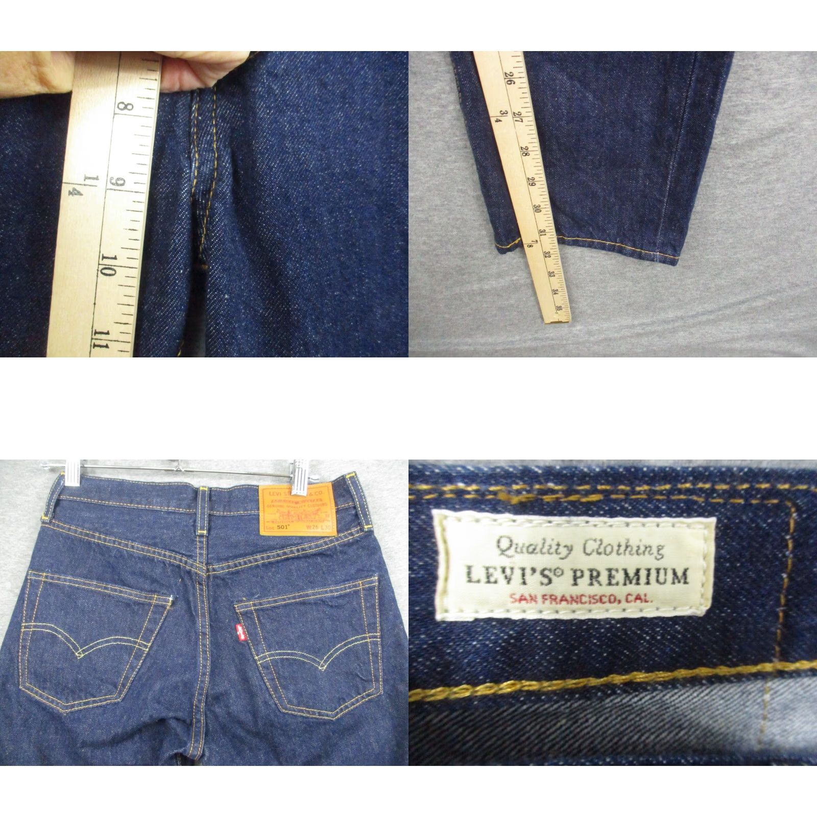 Levi's VINTAGE Levi’s 501 XX Big E Big E Selvedge Denim Blue Jeans 26x30 Regular Men Size US 26 / EU 42 - 8 Thumbnail