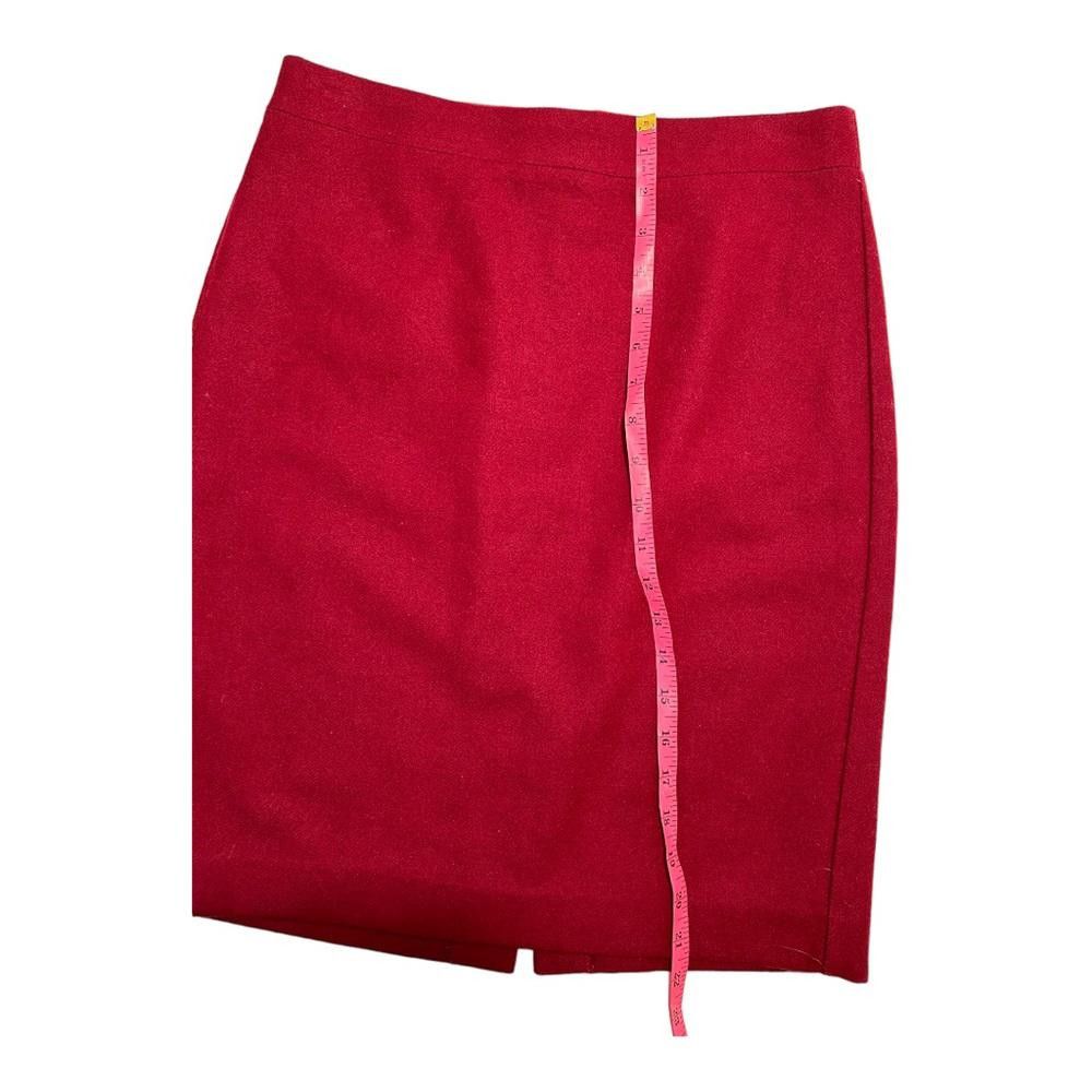 J.Crew J. Crew l The Pencil Skirt Wool Maroon Skirt Size 4 Size 27" / US 4 / IT 40 - 5 Thumbnail