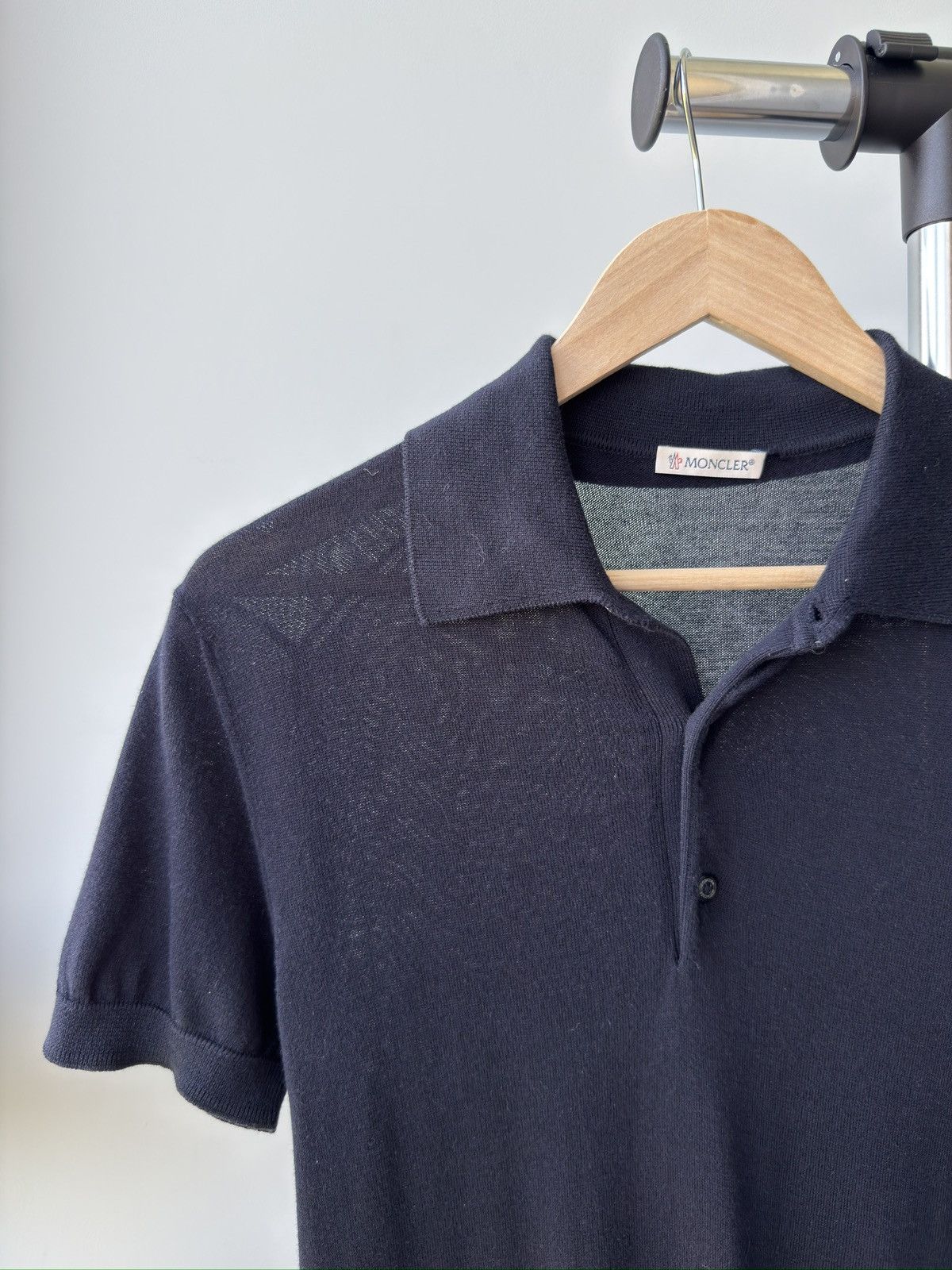 Moncler Original Moncler Men Wool Polo Shirt in size S Size US S / EU 44-46 / 1 - 5 Thumbnail