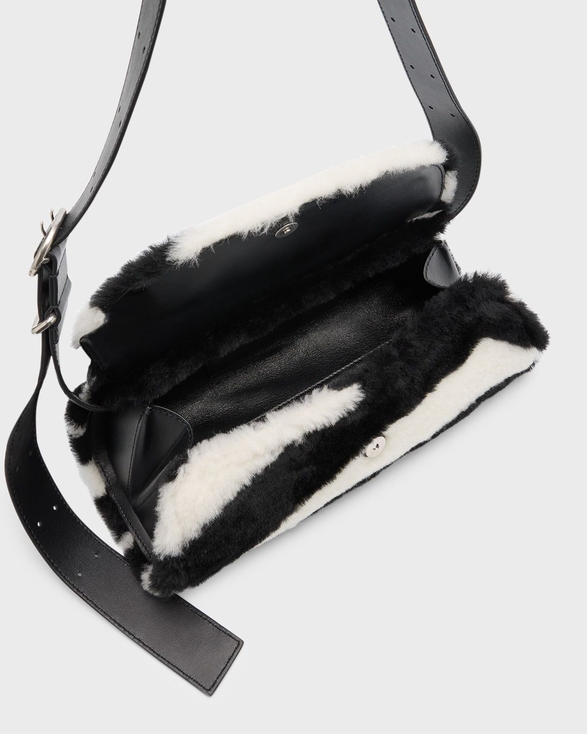 Jil Sander o1loc1c1124 Size: OS/Cannolo Small Zebra Faux-Fur in Black Size ONE SIZE - 3 Thumbnail