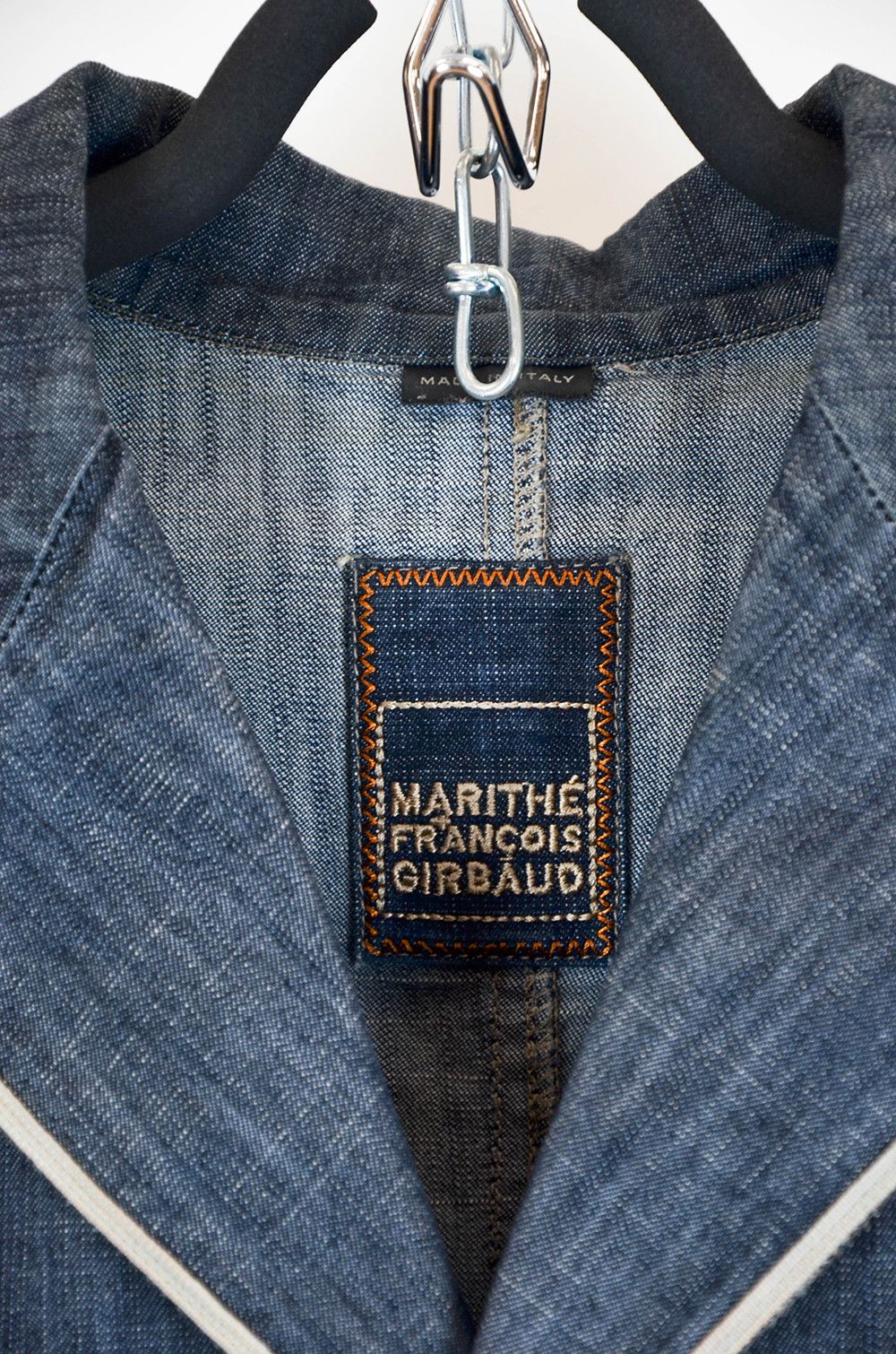 Marithe + Francois Girbaud Girbaud Denim Blazer Made in Italy – IT 42 S-M Size M / US 6-8 / IT 42-44 - 5 Thumbnail