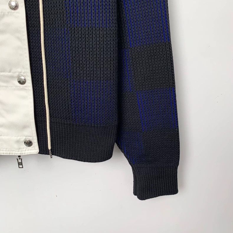 Louis Vuitton Louis Vuitton 22 color-block checkerboard lapel long-sleev Size L / US 10 / IT 46 - 4 Thumbnail
