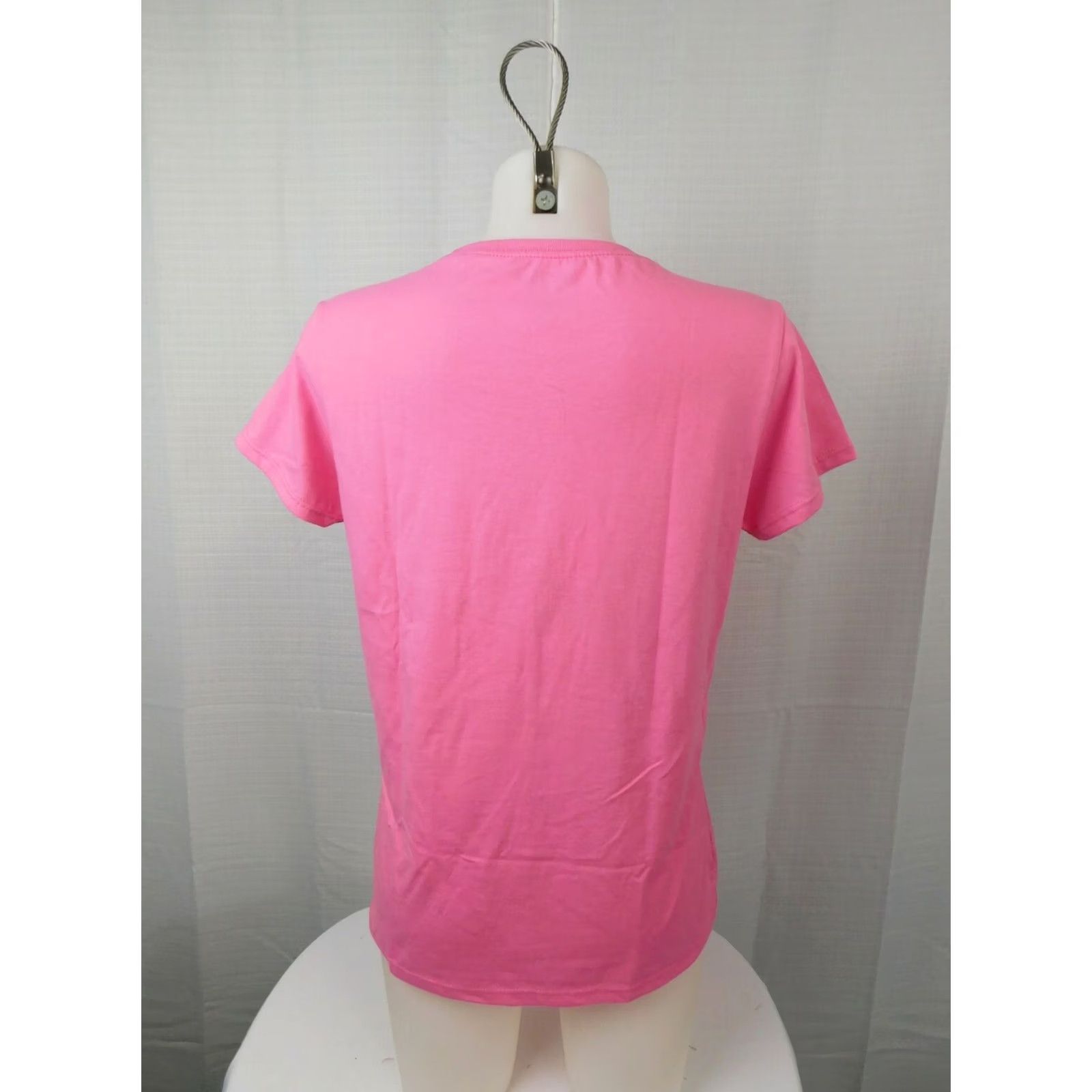 Gildan Gildan Women's T-Shirt Short Sleeve Scoop Neck Azalea Pink Large Size L / US 10 / IT 46 - 2 Thumbnail