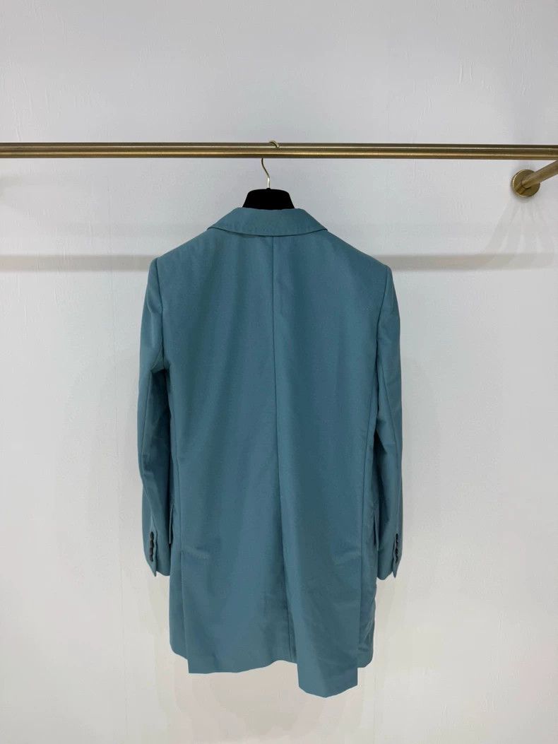 Max Mara Max Mara Mainline lake-blue one-button blazer Size L / US 10 / IT 46 - 5 Thumbnail