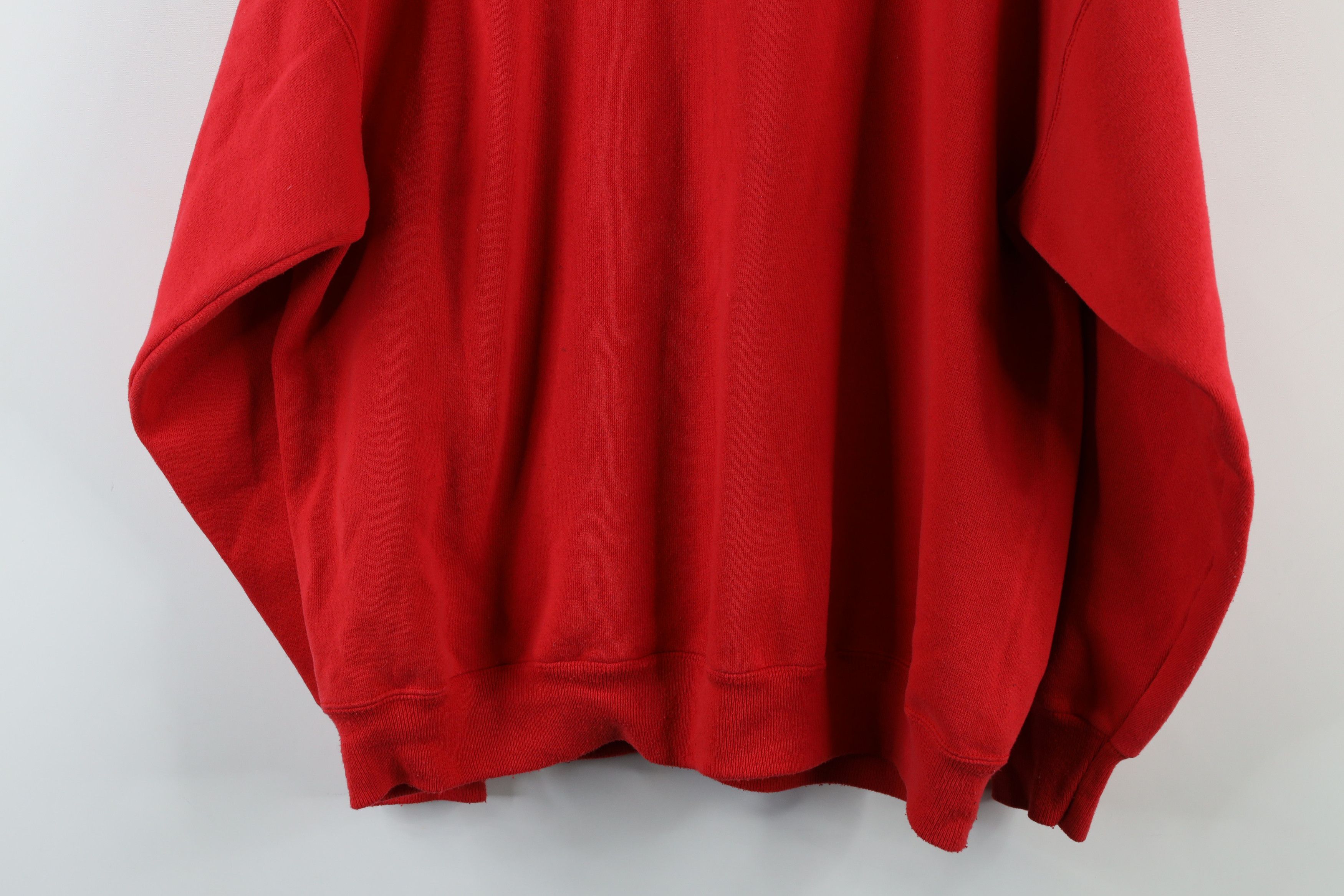 Vintage Vintage 90s Ohio State University Crewneck Sweatshirt Red Size US XL / EU 56 / 4 - 12 Thumbnail