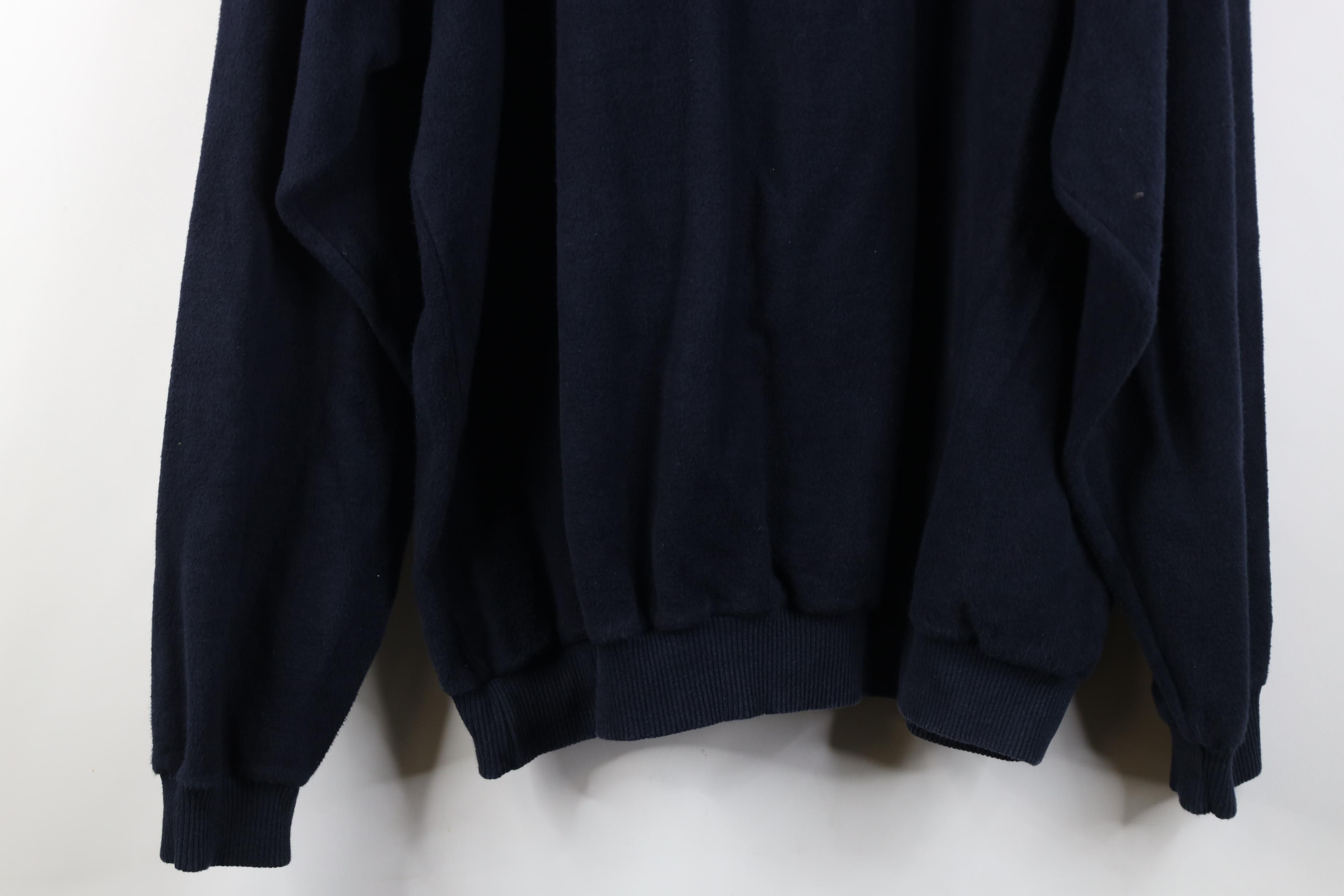Vintage Vintage 90s Reverse Collared Pullover Sweater Golfing Blue Size US XL / EU 56 / 4 - 13 Thumbnail