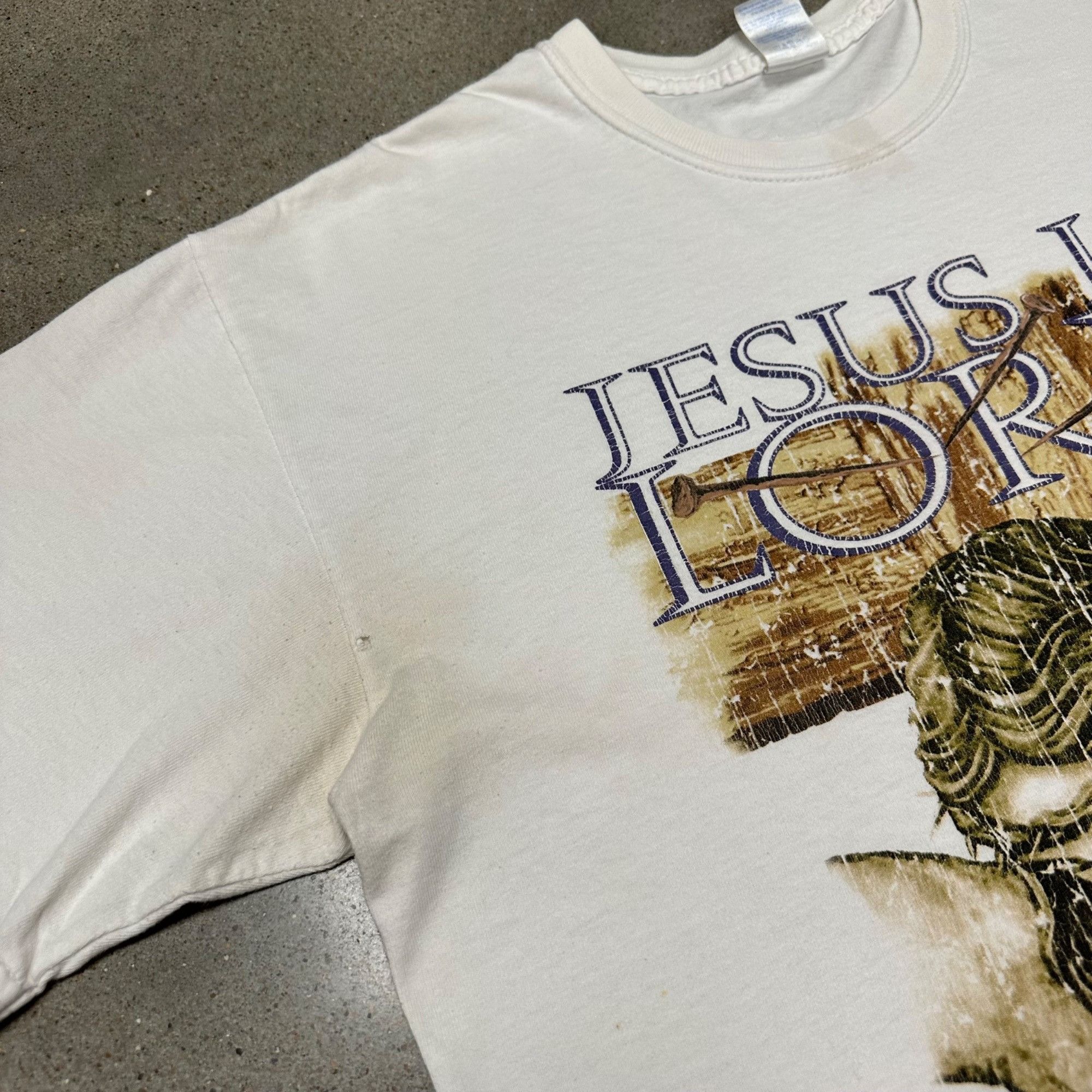 Vintage Vintage Jesus Is Lord Religious Art Shirt Size US L / EU 52-54 / 3 - 4 Thumbnail