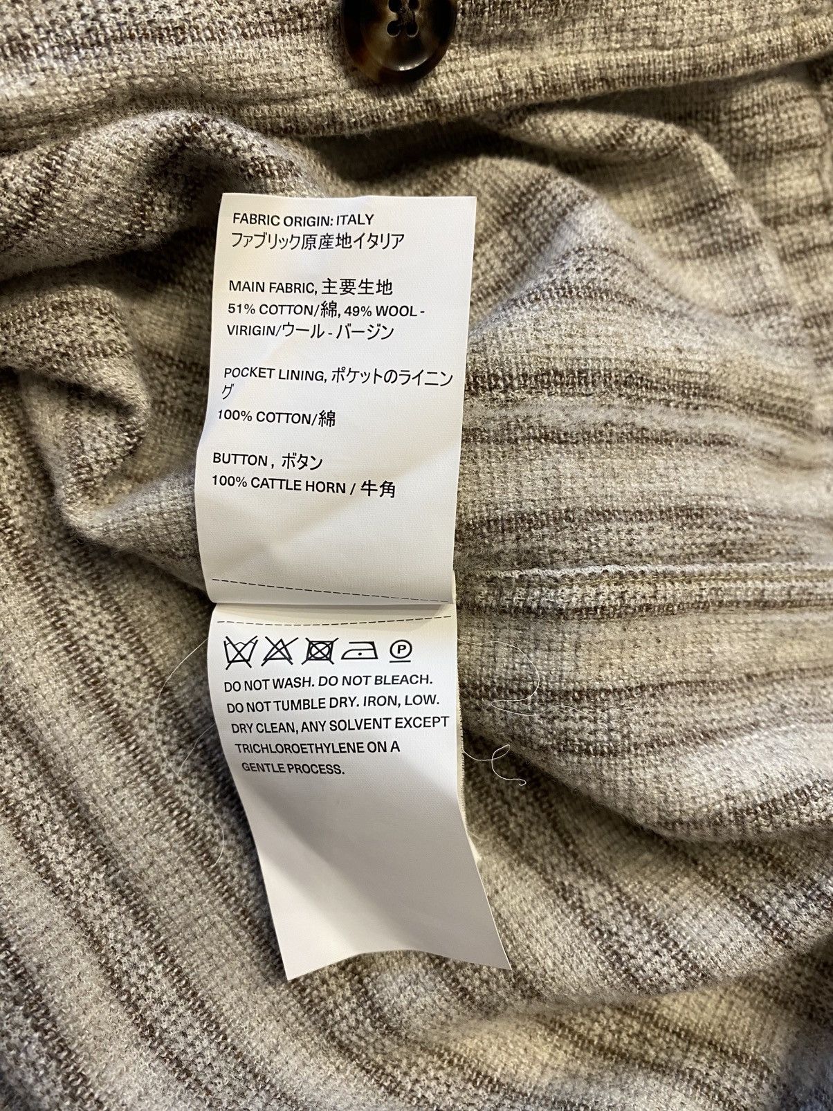 Our Legacy Our legacy Square striped Square jacket cotton wool luxury Size S / US 4 / IT 40 - 8 Thumbnail