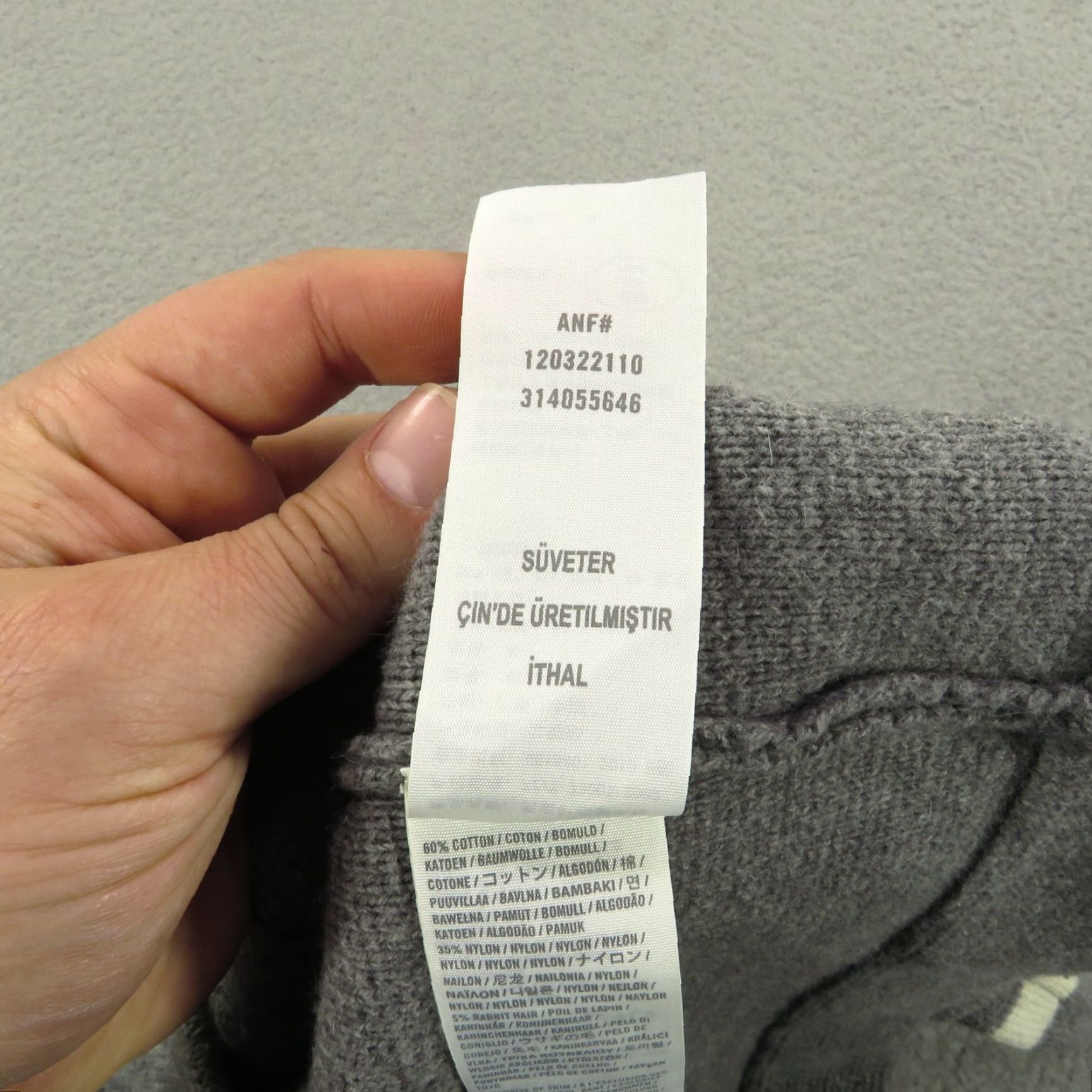 Abercrombie & Fitch Abercrombie & Fitch Sweater Mens Medium Grey Varsity Collegiate Cardigan Preppy Size US M / EU 48-50 / 2 - 5 Thumbnail