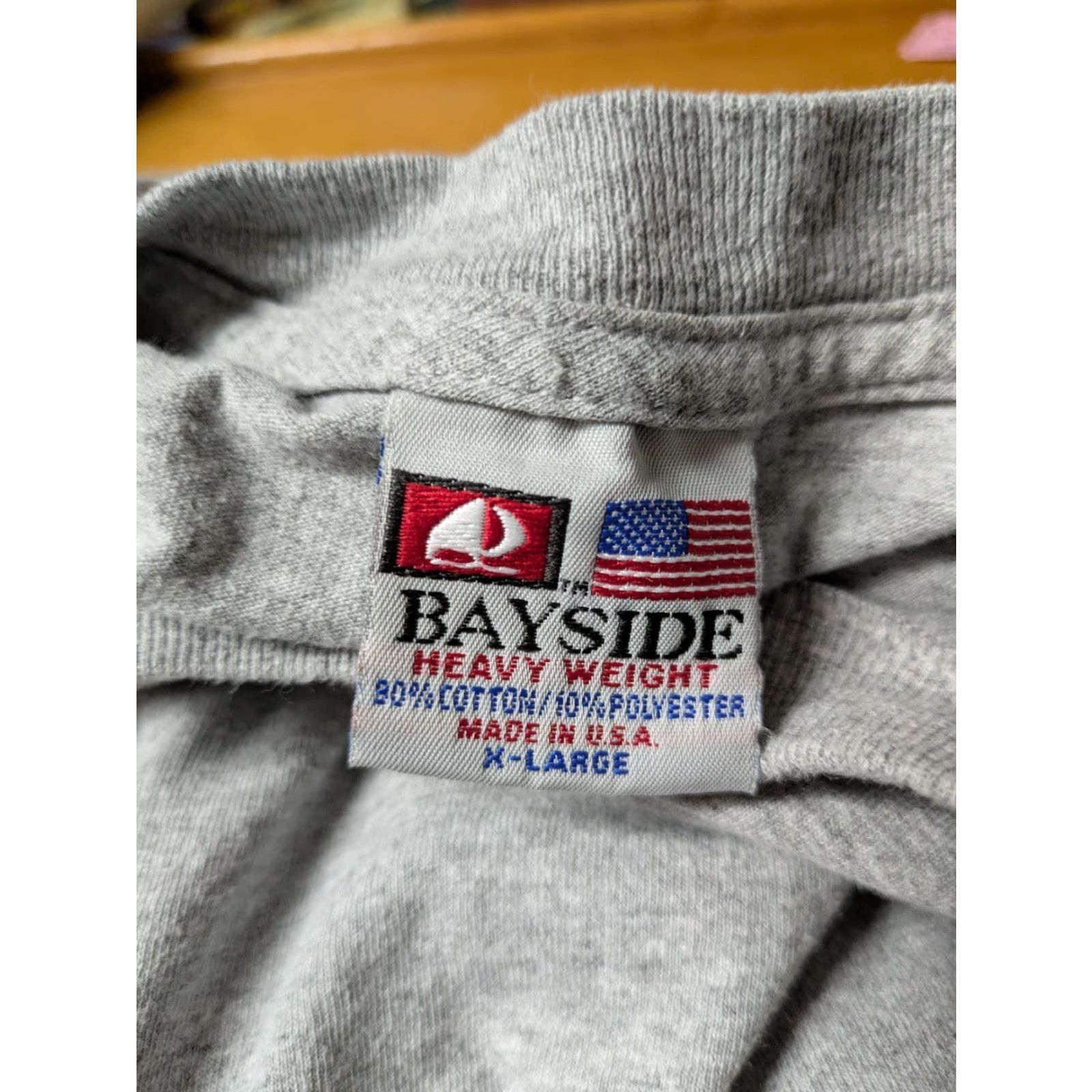 Vintage USW Union Local 1915 Fremont OH 75 Years T Shirt Bayside XL Gray Cotton Blend Short Sleeve Crew Neck Men Union Shirt XL Size US XL / EU 56 / 4 - 4 Thumbnail