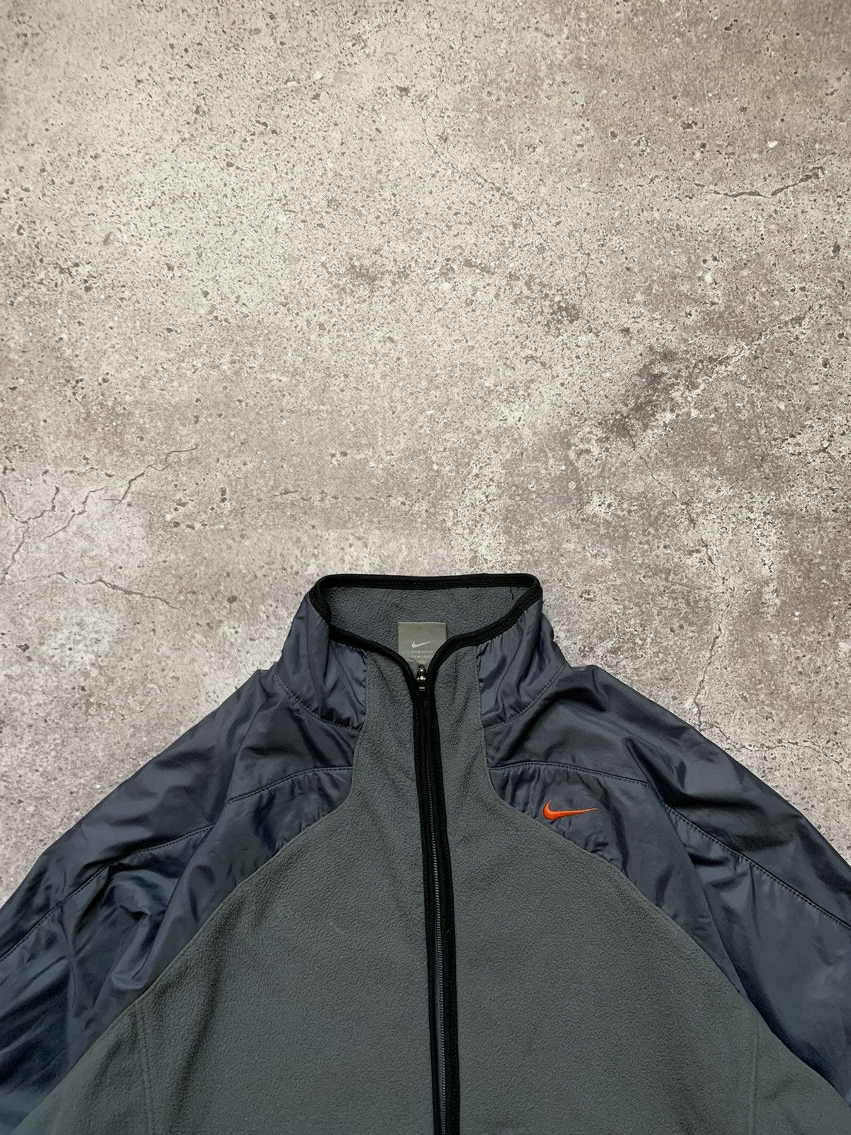 Nike Vintage Nike Fleece Nylon Sleeve Zip Orange Swoosh Size US XL / EU 56 / 4 - 2 Thumbnail