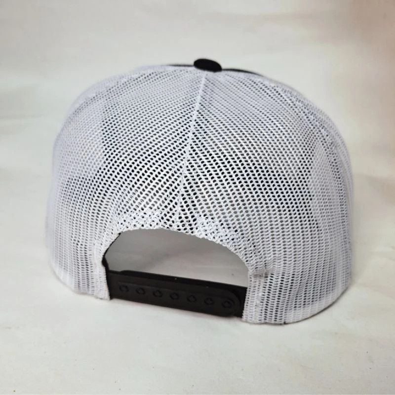 Brixton × Vintage Brixton Supply Black Snapback Cap – Embroidered Patch, Mesh Size ONE SIZE - 7 Thumbnail