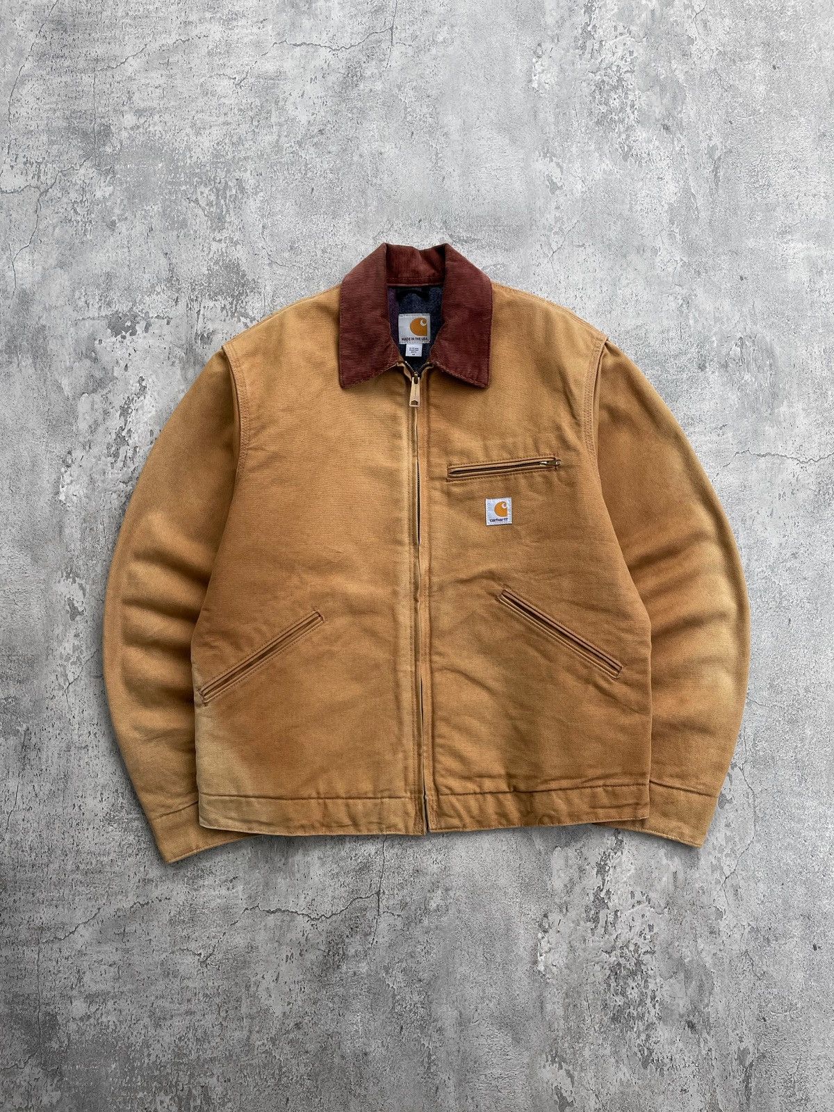 Carhartt 16' Faded Brown Tan Carhartt Detroit Jacket J001 BRN Size US M / EU 48-50 / 2 - 2 Thumbnail