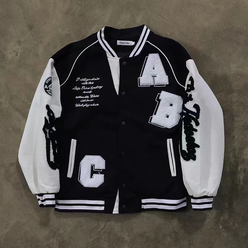 Japanese Brand Vintage Street Letter Embroidery Loose Casual Jacket Coat Size US L / EU 52-54 / 3 - 3 Thumbnail