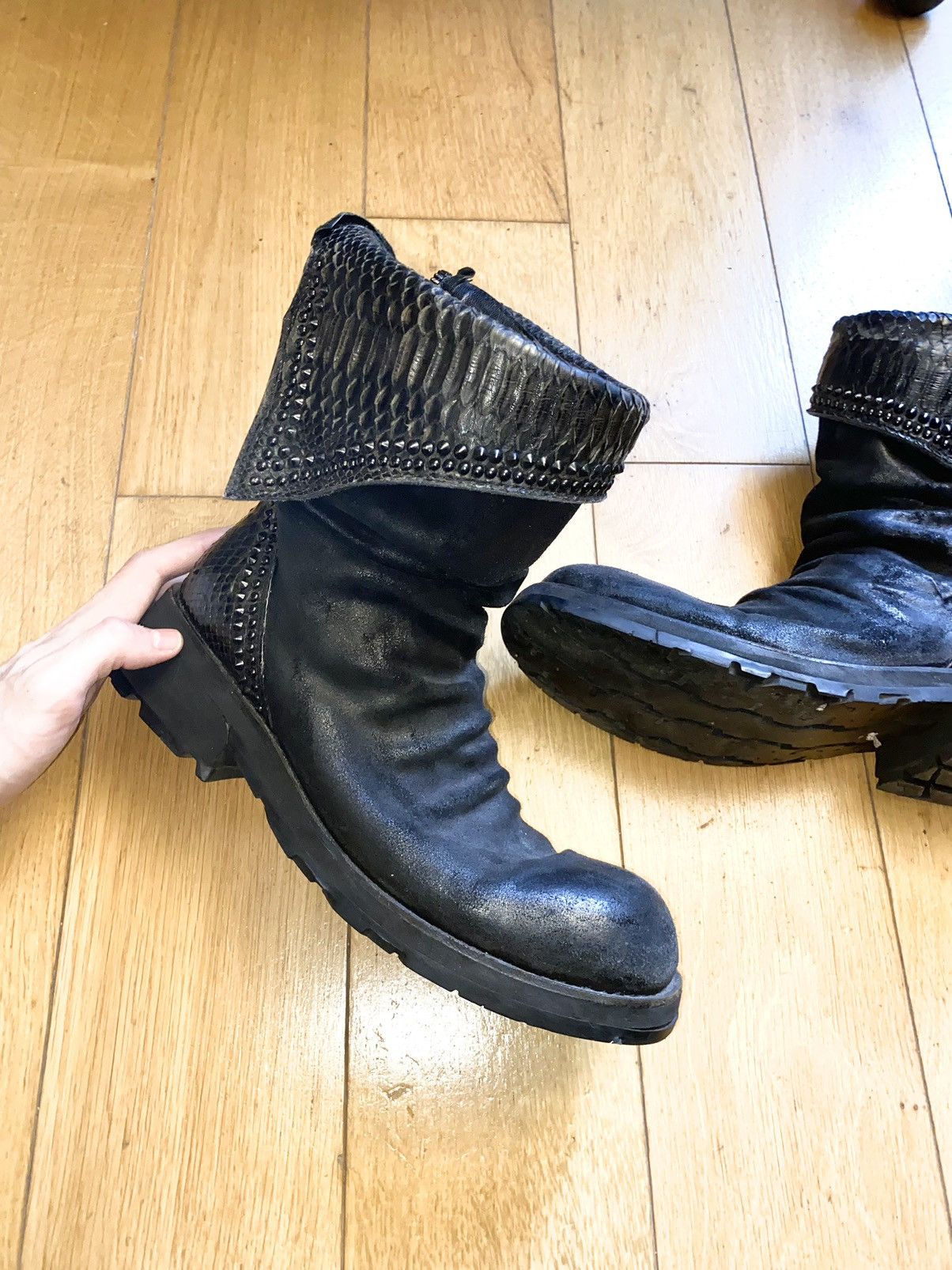 KMRii KMRii crush boots | Grailed