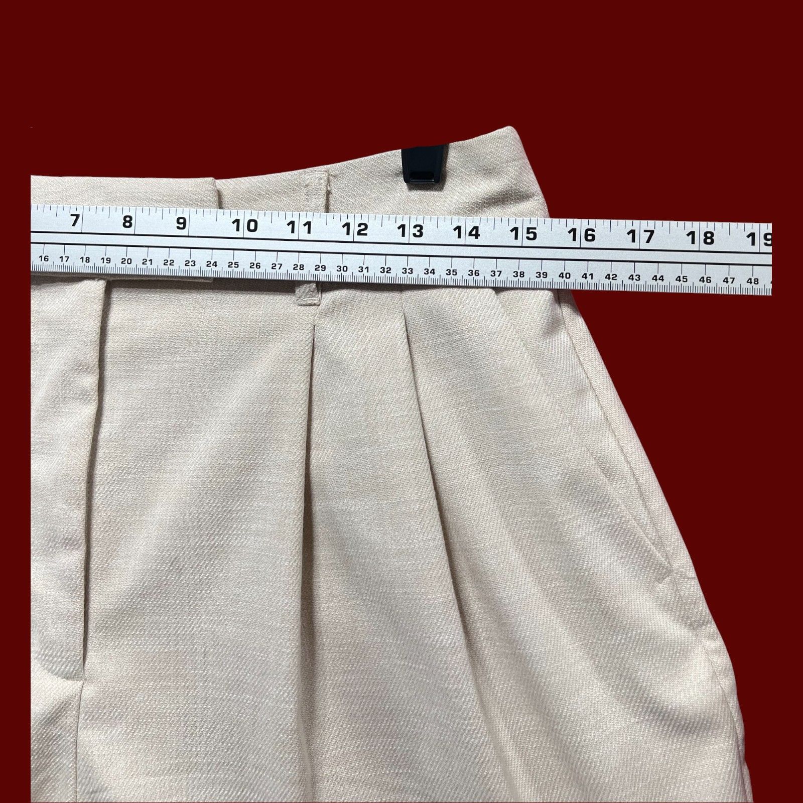 Worthington Worthington - Women's Mid-Rise 8.5" Inseam City Short - Beig Size 30" / US 8 / IT 44 - 3 Thumbnail