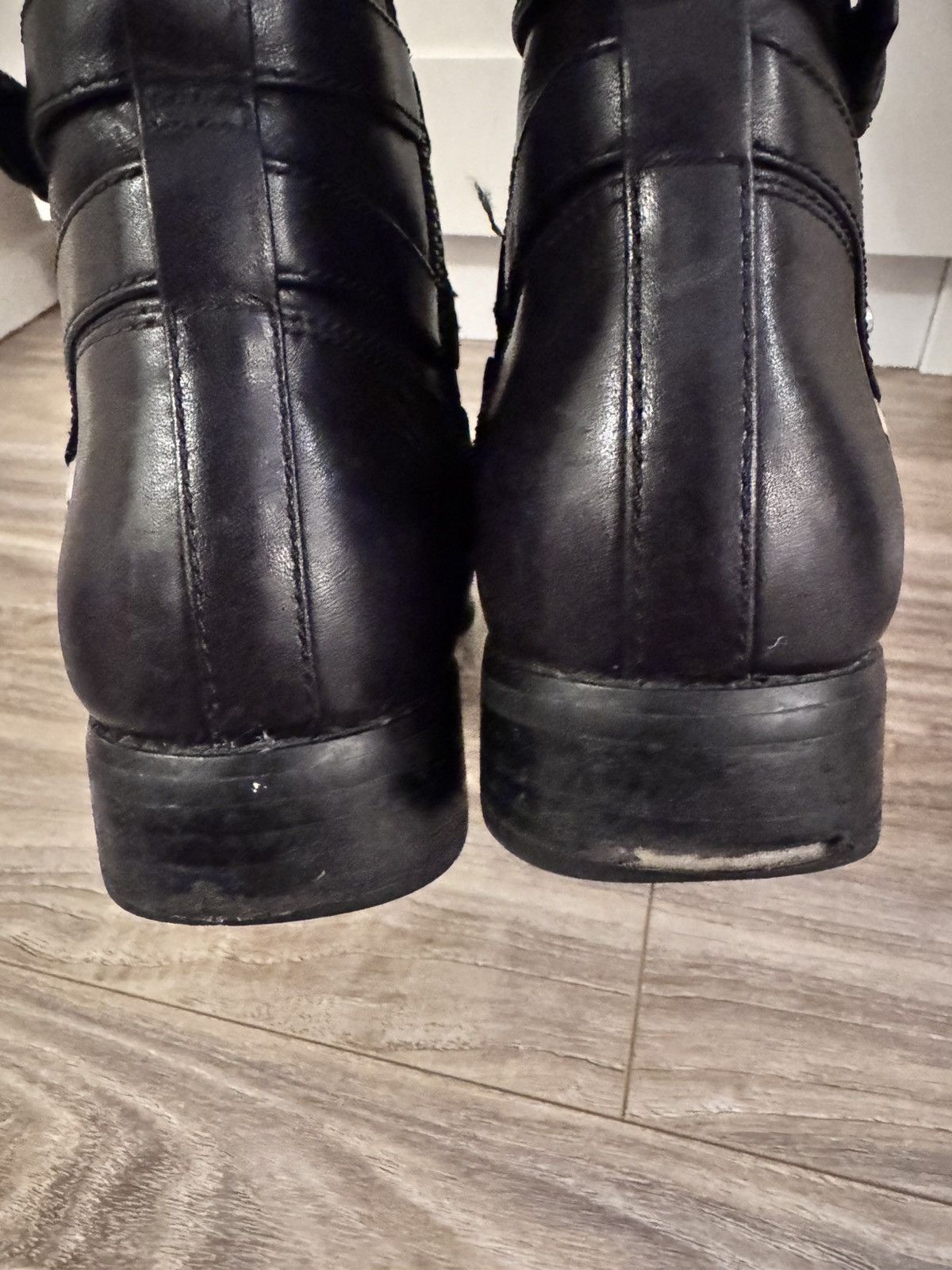 Michael Kors Michael Kors Preston Leather Boots Black Women's Sz 8M Size US 8 / IT 38 - 12 Thumbnail