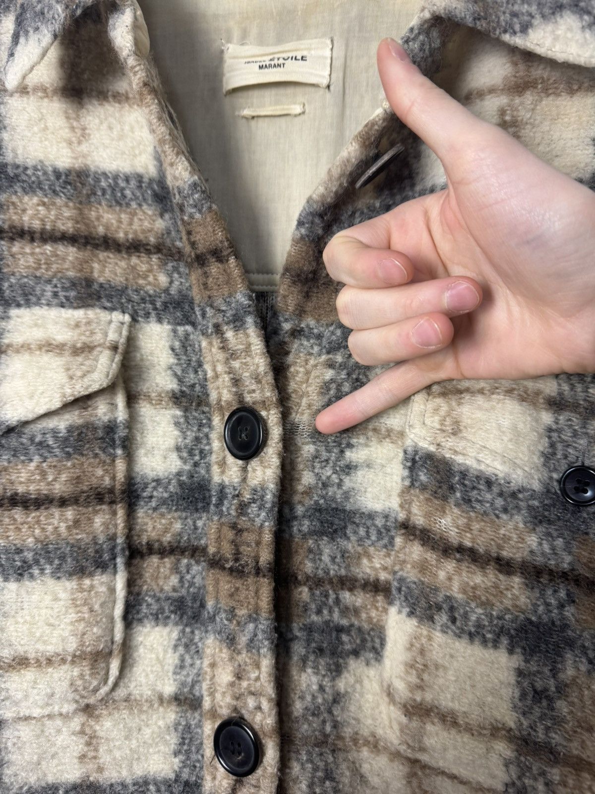 Isabel Marant Etoile Vintage Isabel Marant Étoile Wool Plaid Coat Luxury Designer Size S / US 4 / IT 40 - 10 Thumbnail