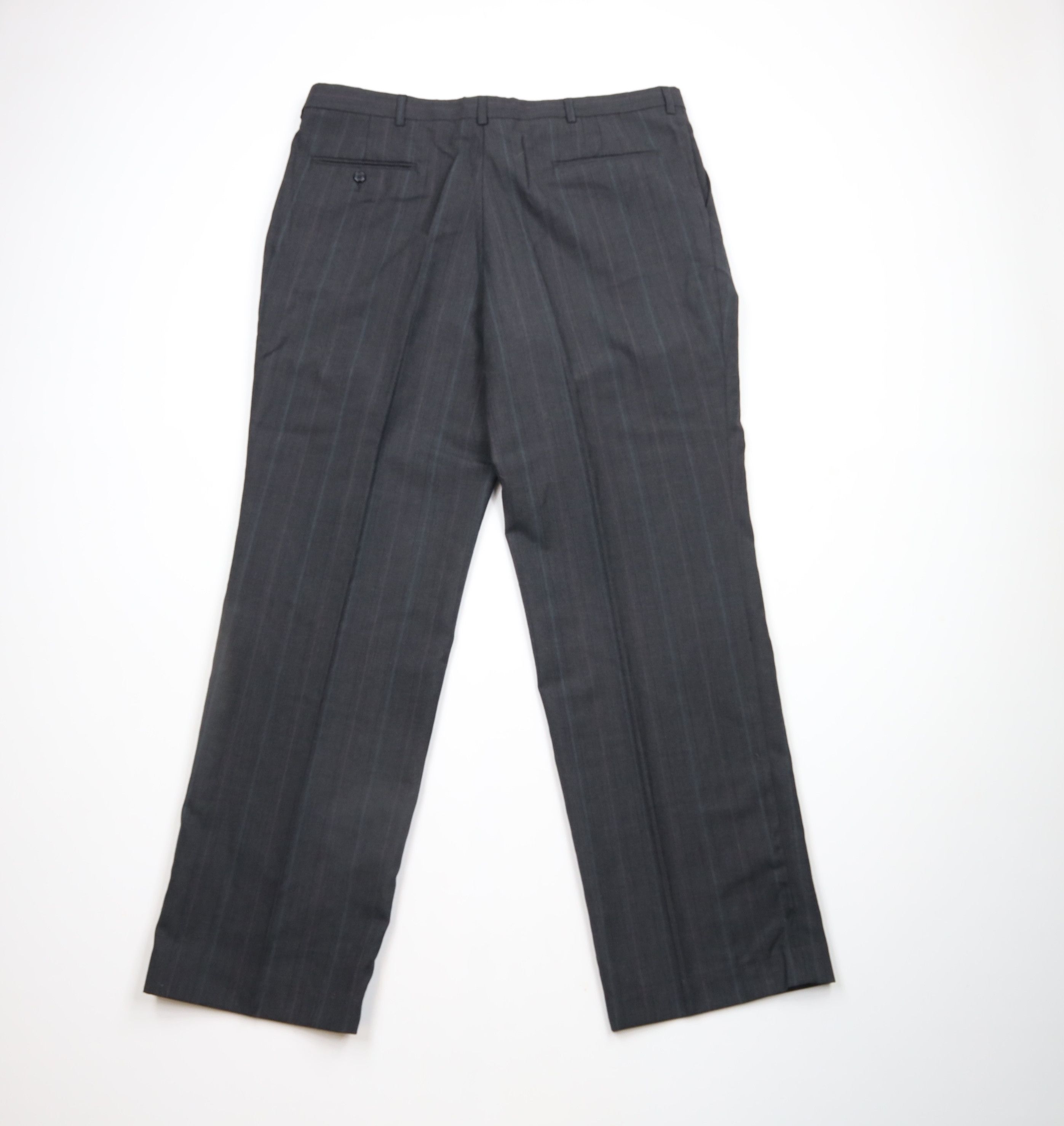 Vintage Vintage 90s Streetwear Striped Pleated Wide Leg Chino Pants Size US 40 / EU 56 - 9 Thumbnail