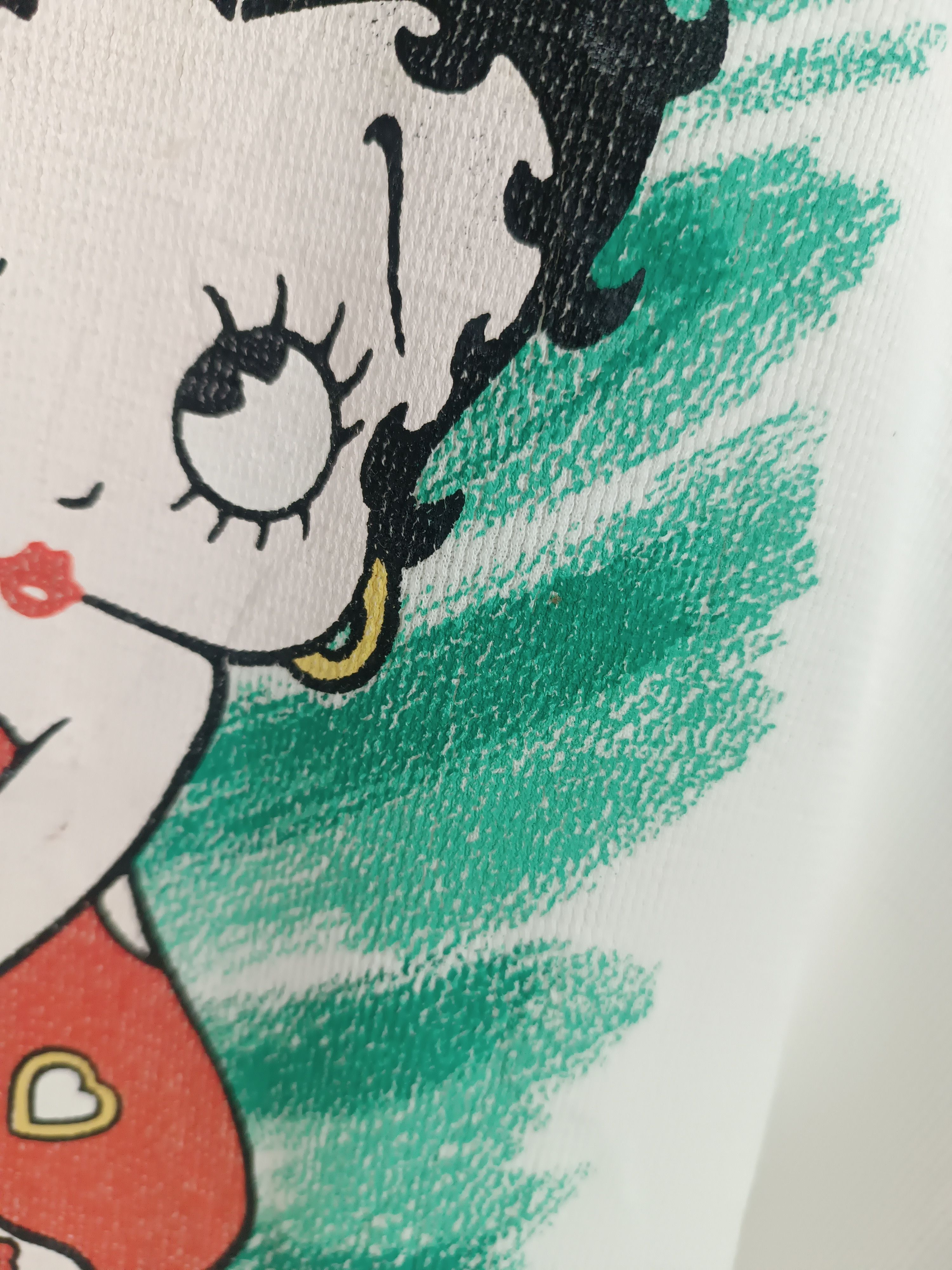 Vintage VINTAGE 90'S BETTY BOOP CROP TOP STYLE VERY RARE TEE Size US L / EU 52-54 / 3 - 12 Thumbnail