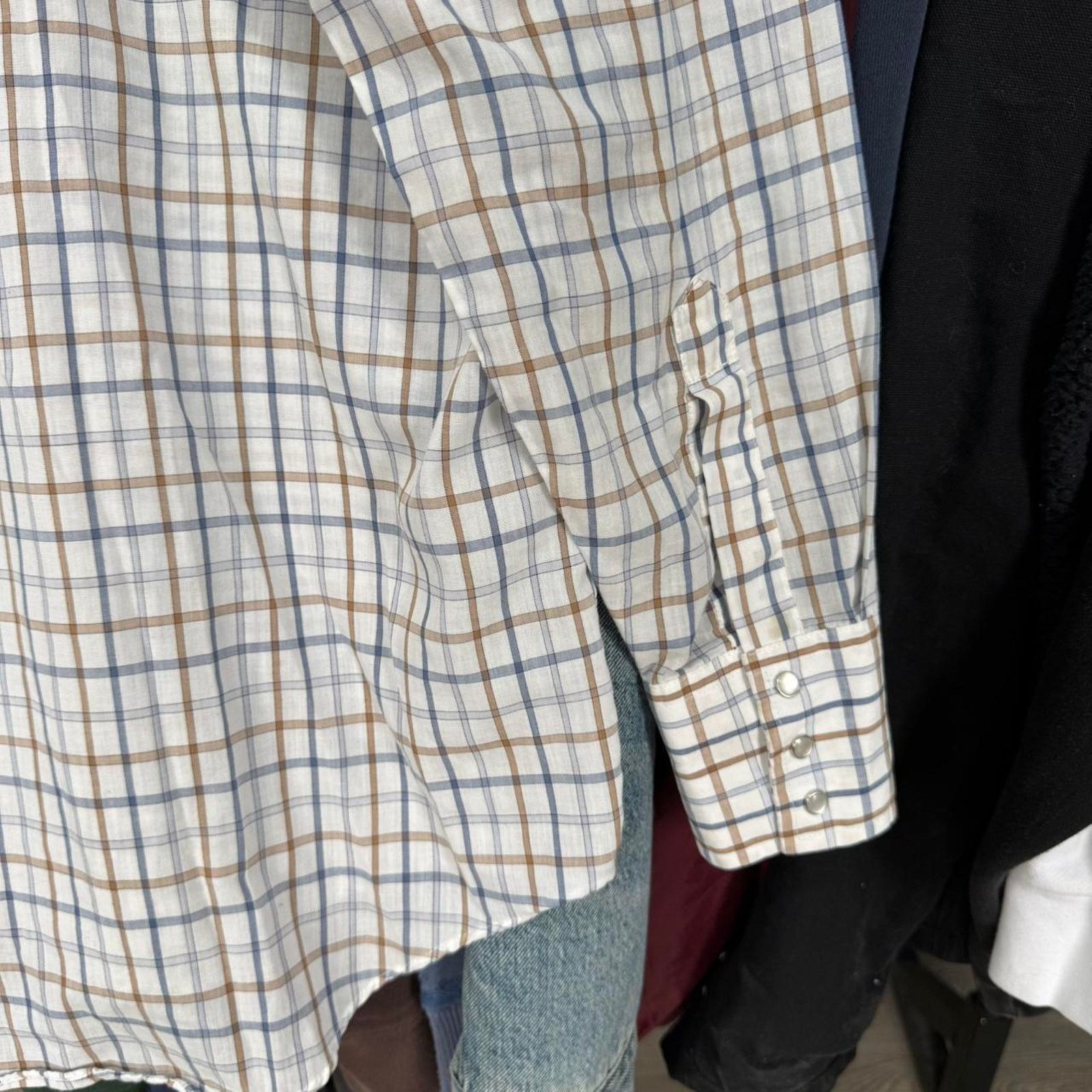 Other Vintage 90s Plains Western Wear Pearl Snap Button Down Shirt Size US M / EU 48-50 / 2 - 7 Thumbnail