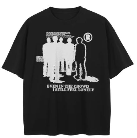 Japanese Brand × Vintage "Lonely Crowed-Black-L" T-shirt Size US L / EU 52-54 / 3 - 1 Thumbnail
