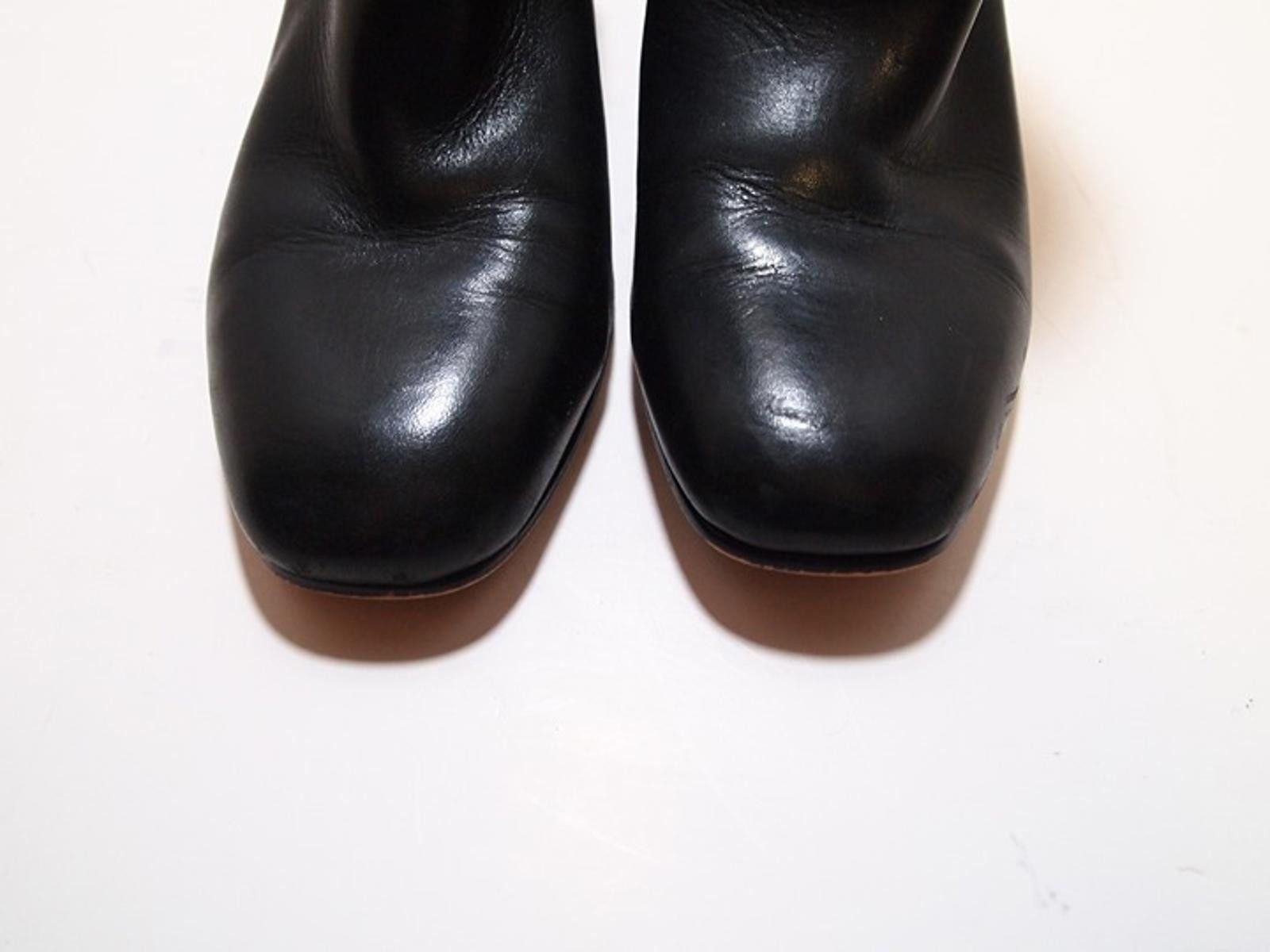 Dolce Vita Dolce Vita Black Heels with Snakeskin Heel – Soft Leather Size US 6.5 / IT 36.5 - 6 Thumbnail