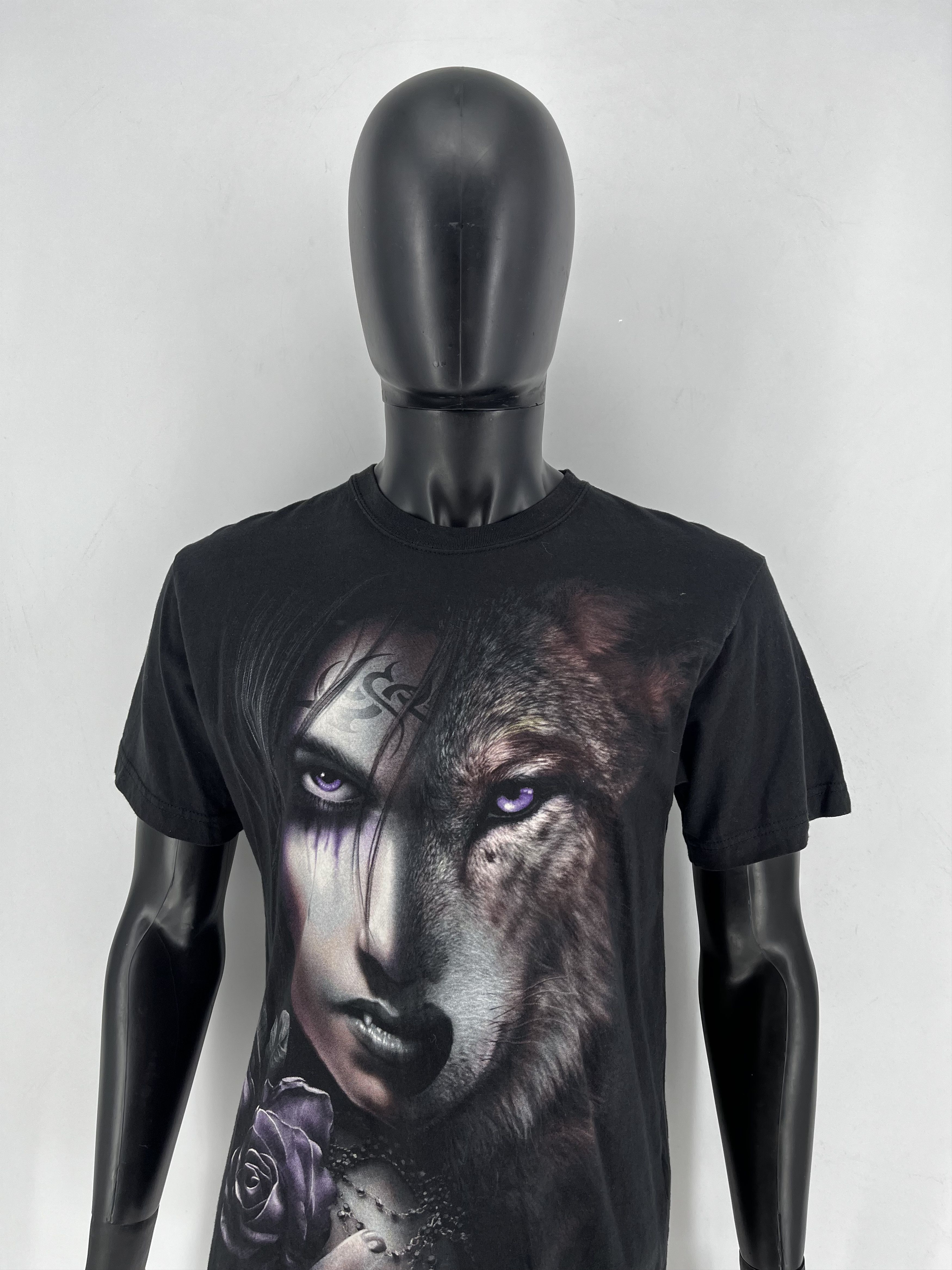 Other Vintage 90s Wolf Face Boxy Fit Tee Toys Rock Spiral Size M Size US M / EU 48-50 / 2 - 1 Thumbnail