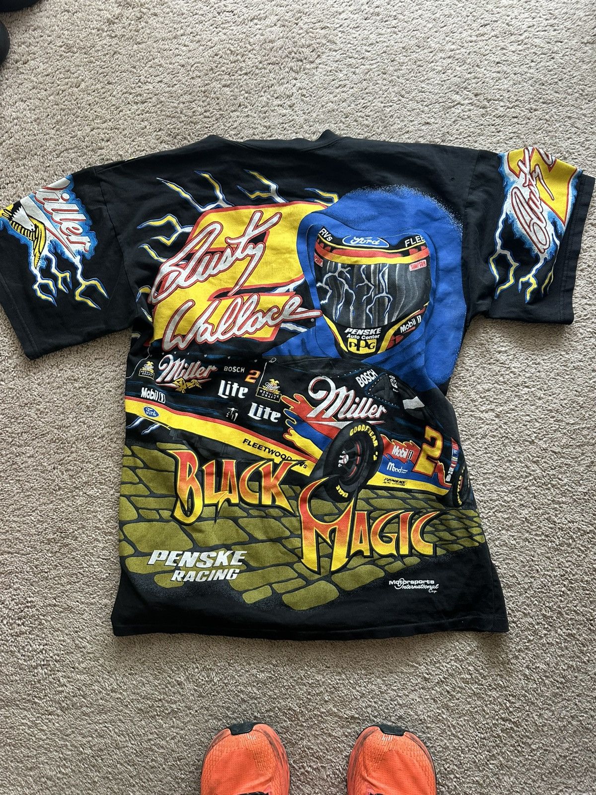 NASCAR × Vintage Rusty Wallace Black magic nascar tee Size US L / EU 52-54 / 3 - 2 Thumbnail